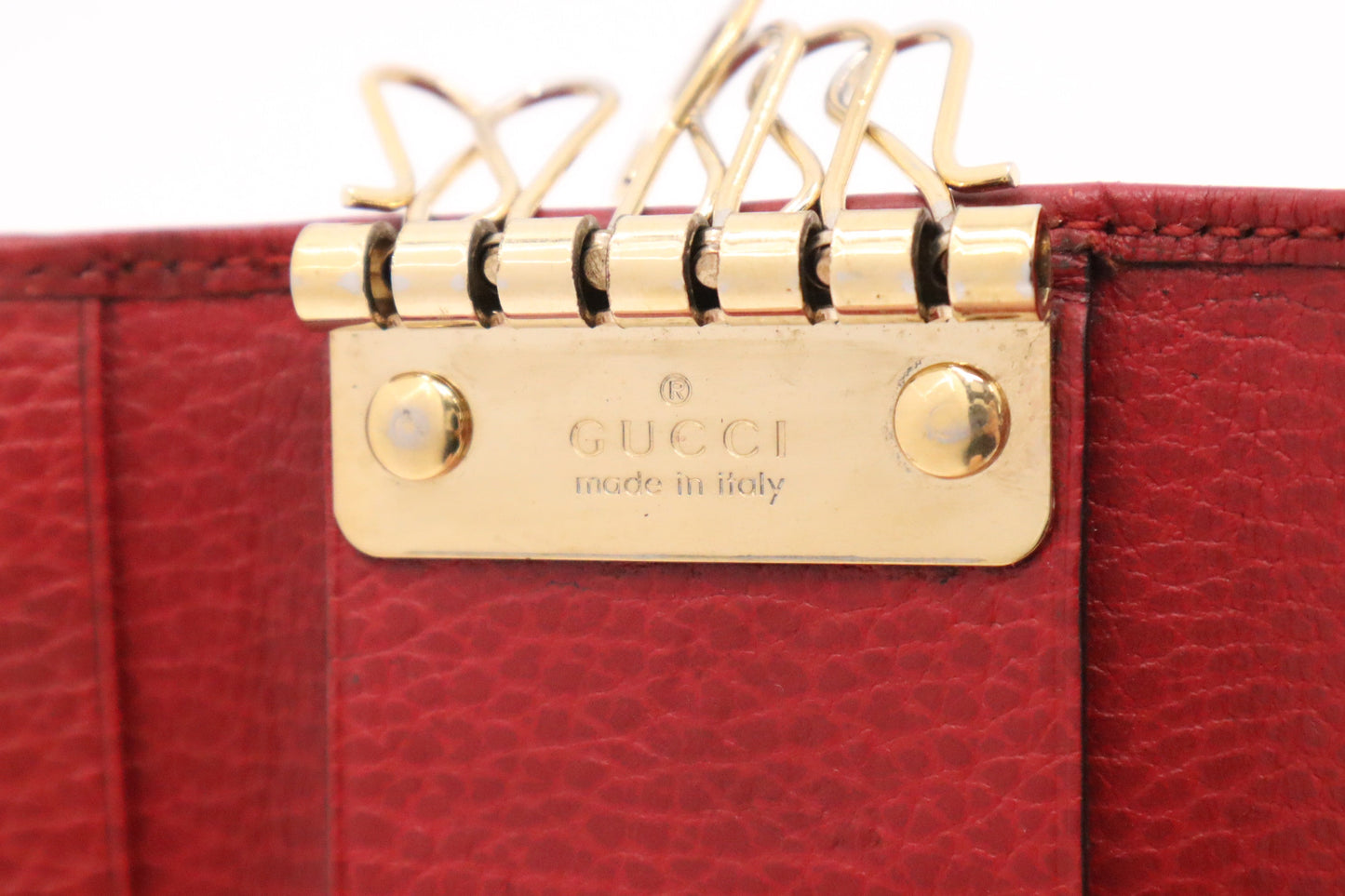 Gucci 6 Key Case in Red Leather