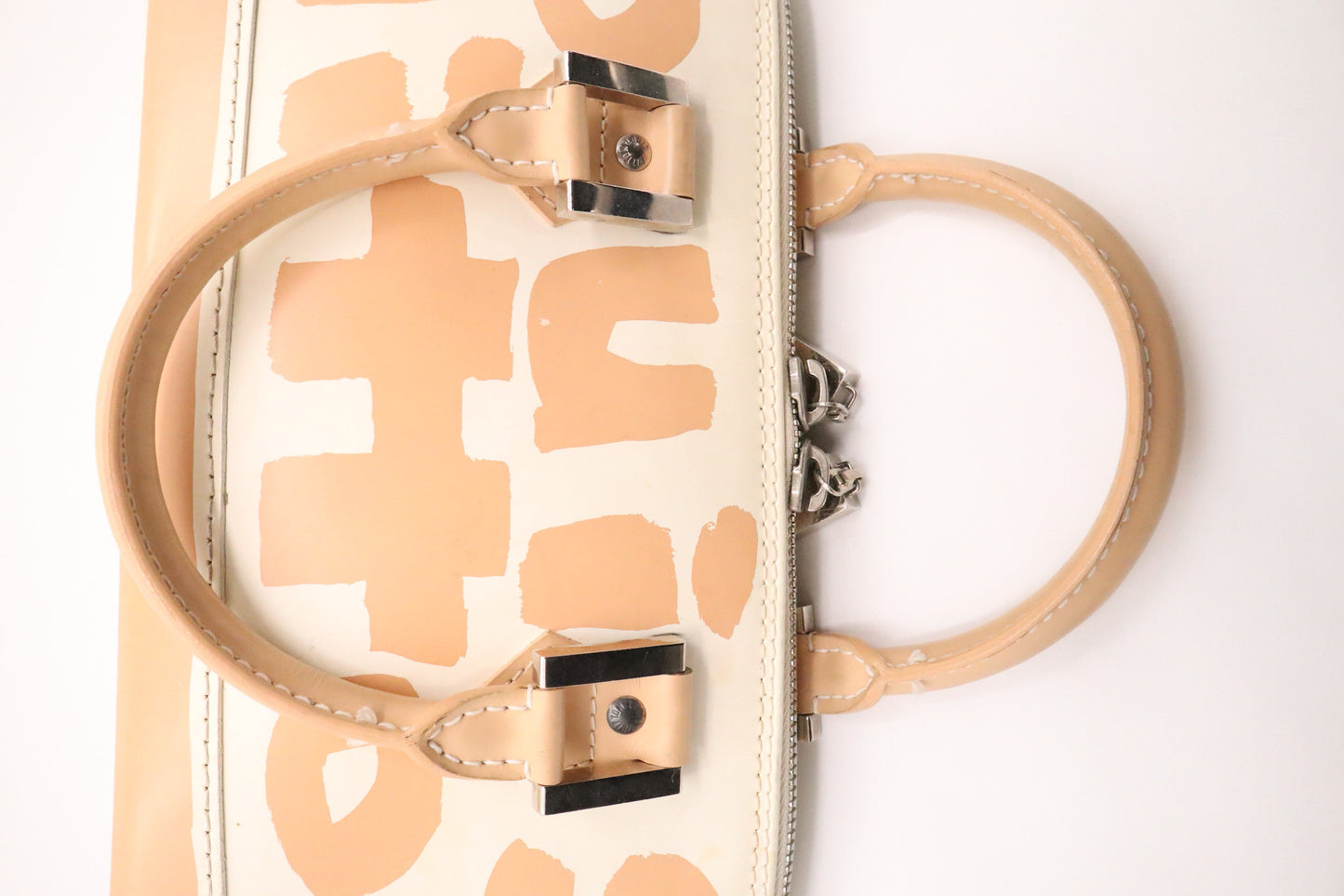 Louis Vuitton Alma in Cream and Beige Graffiti Canvas
