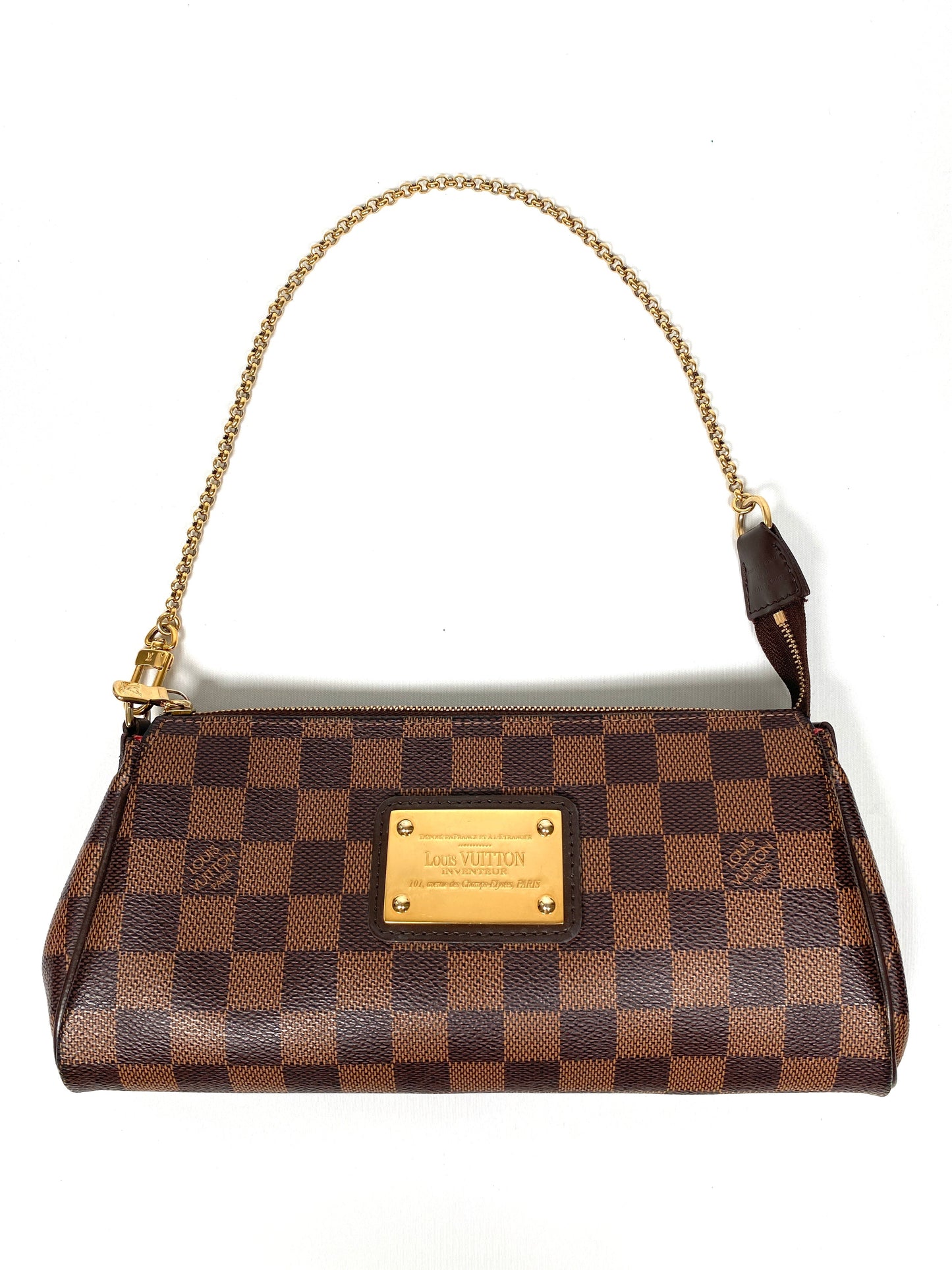 LOUIS VUITTON - EVA CLUTCH IN DAMIER EBENE