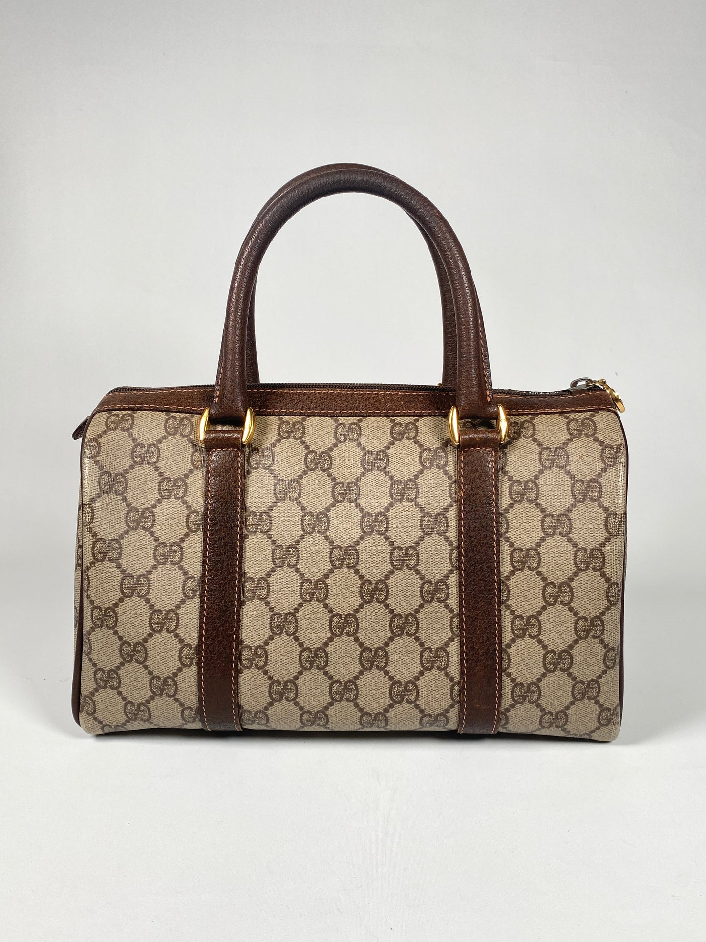 GUCCI - GG SUPREME CANVAS SMALL BOSTON BAG - VINTAGE