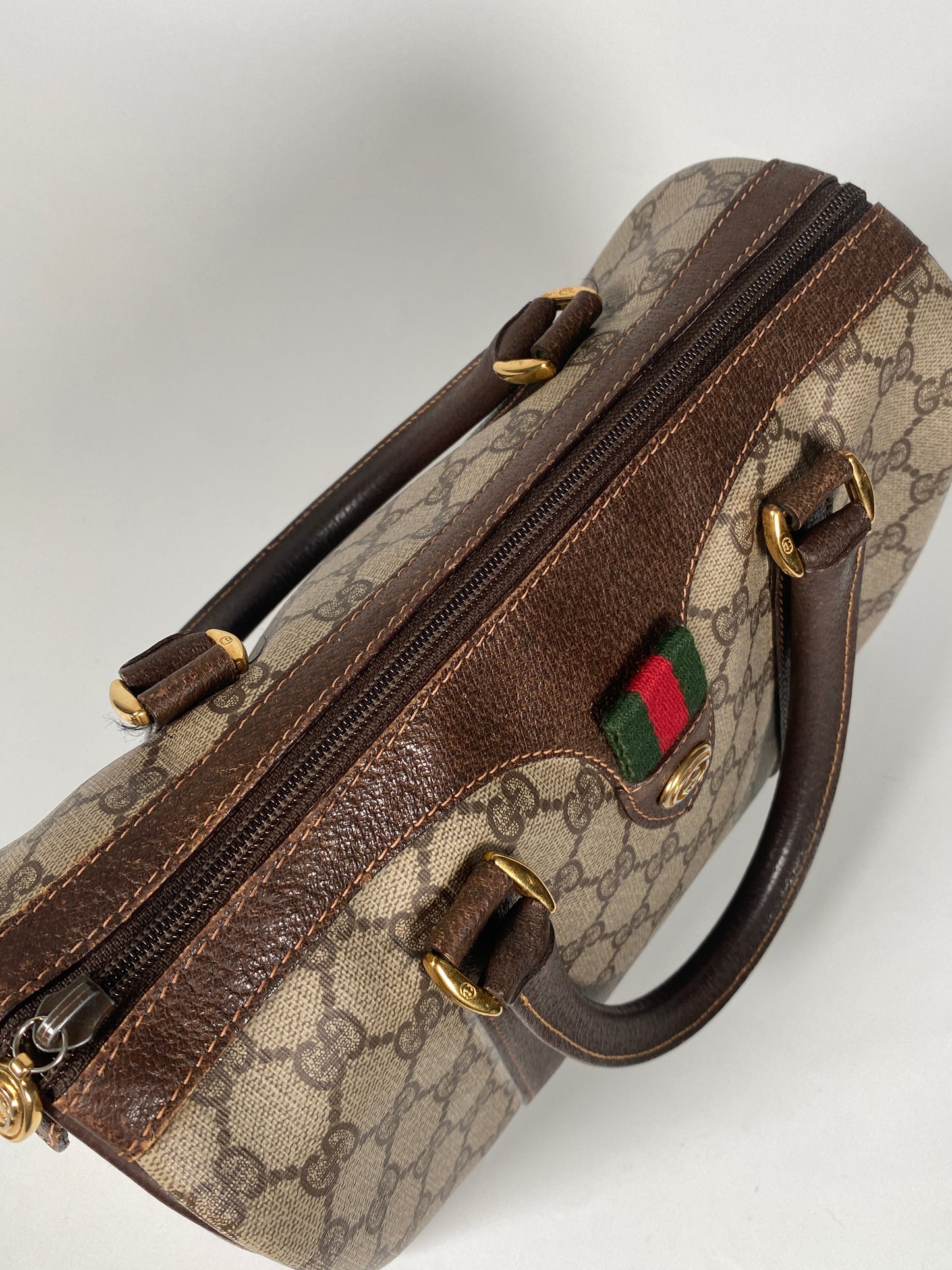 GUCCI - GG SUPREME CANVAS SMALL BOSTON BAG - VINTAGE