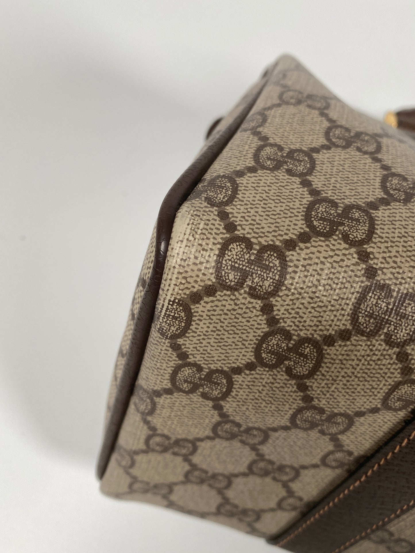 GUCCI - GG SUPREME CANVAS SMALL BOSTON BAG - VINTAGE