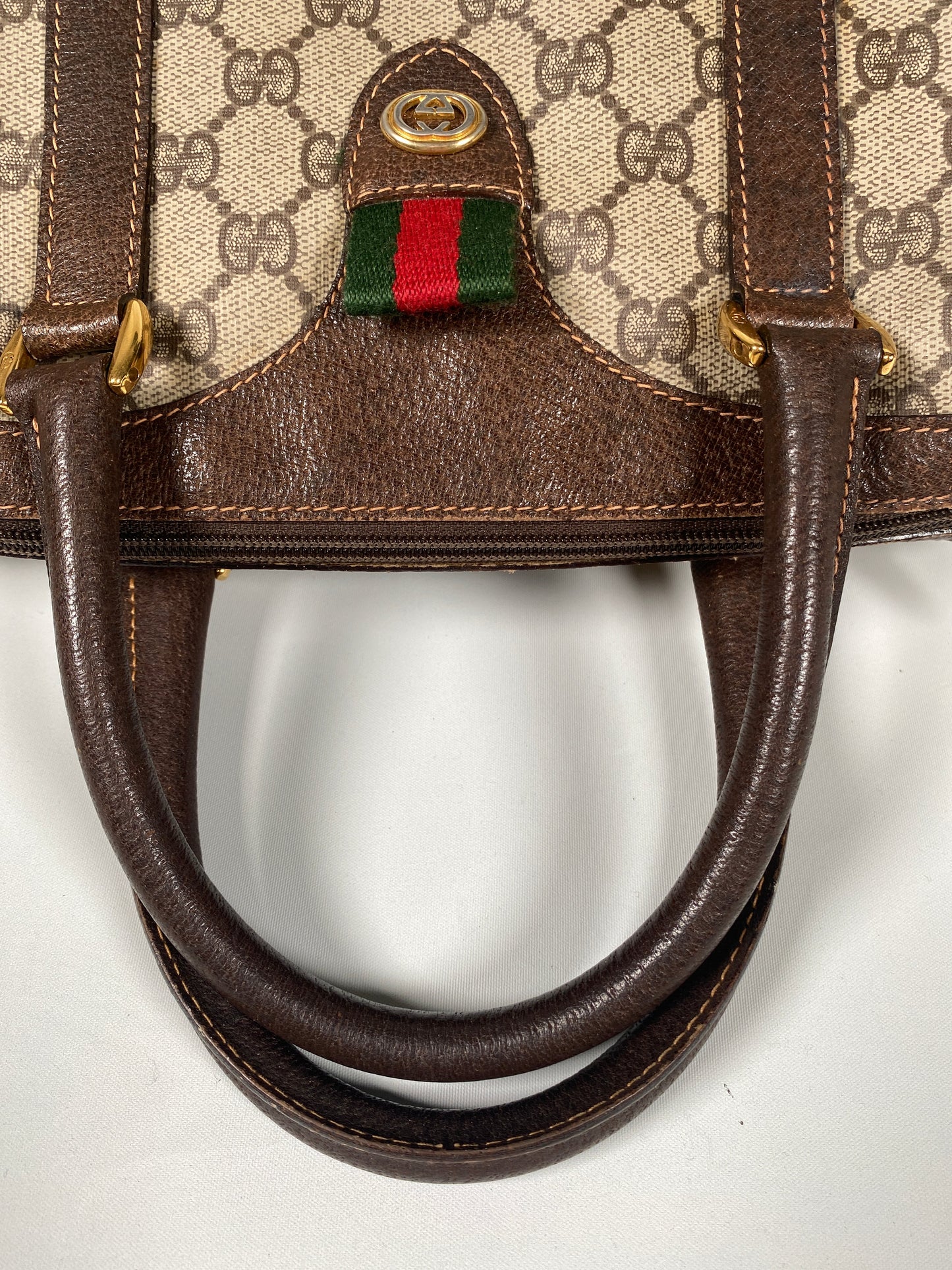 GUCCI - GG SUPREME CANVAS SMALL BOSTON BAG - VINTAGE