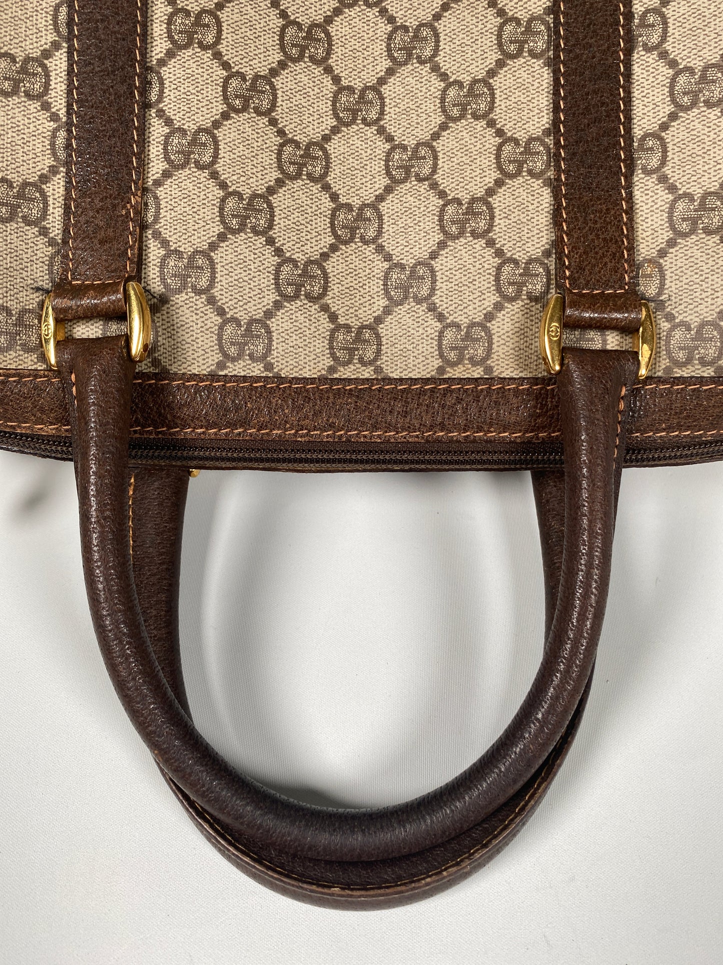 GUCCI - GG SUPREME CANVAS SMALL BOSTON BAG - VINTAGE