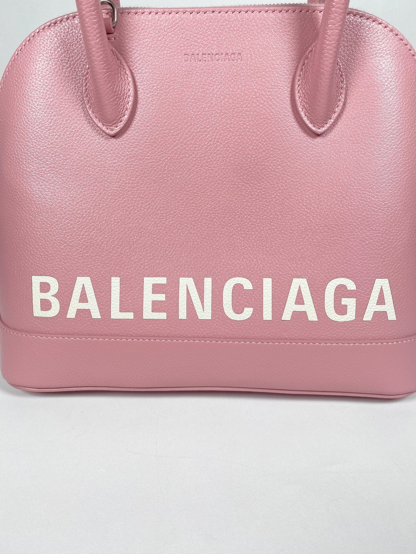 BALENCIAGA - VILLE SMALL TOP HANDLE LOGO PRINTED CROSS BODY BAG - NEW