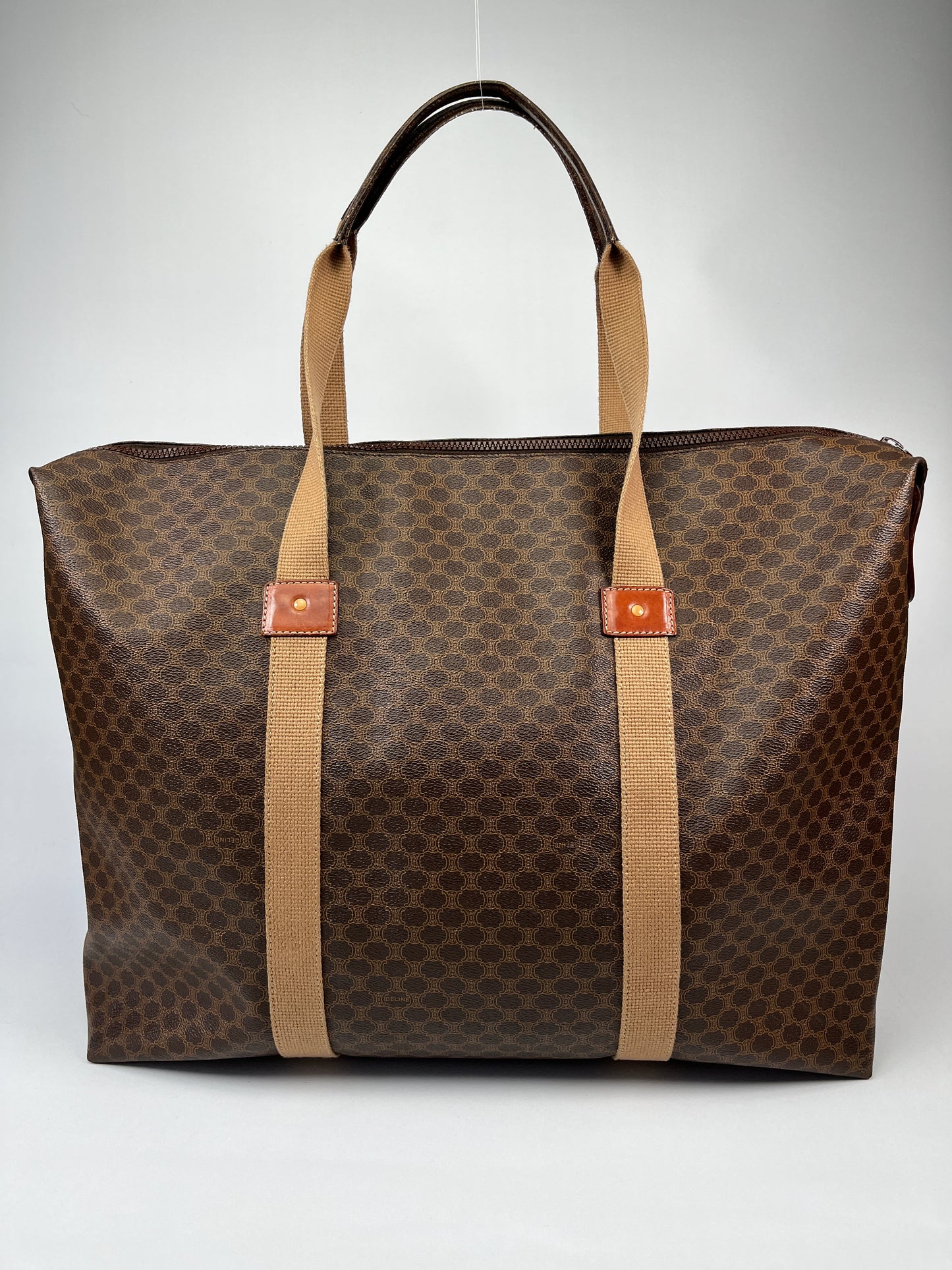CELINE - MACADAM CANVAS LARGE TRAVEL TOTE BAG
