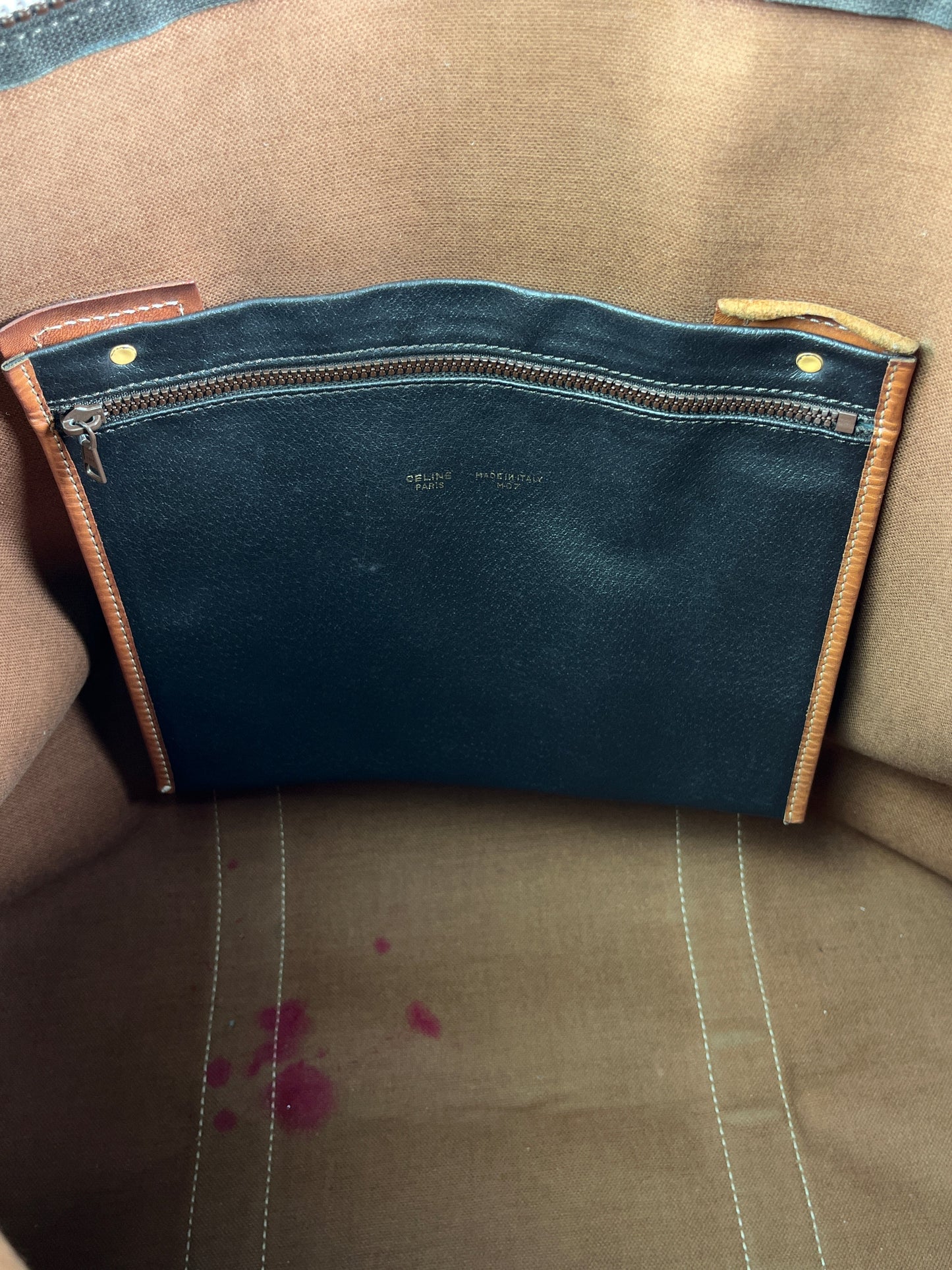 CELINE - MACADAM CANVAS LARGE TRAVEL TOTE BAG