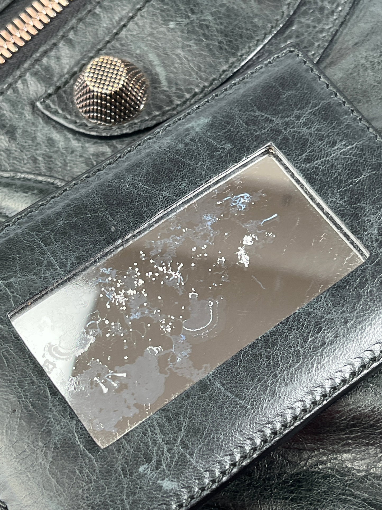 BALENCIAGA - DAY HOBO MOTORCYCLE BAG BLACK