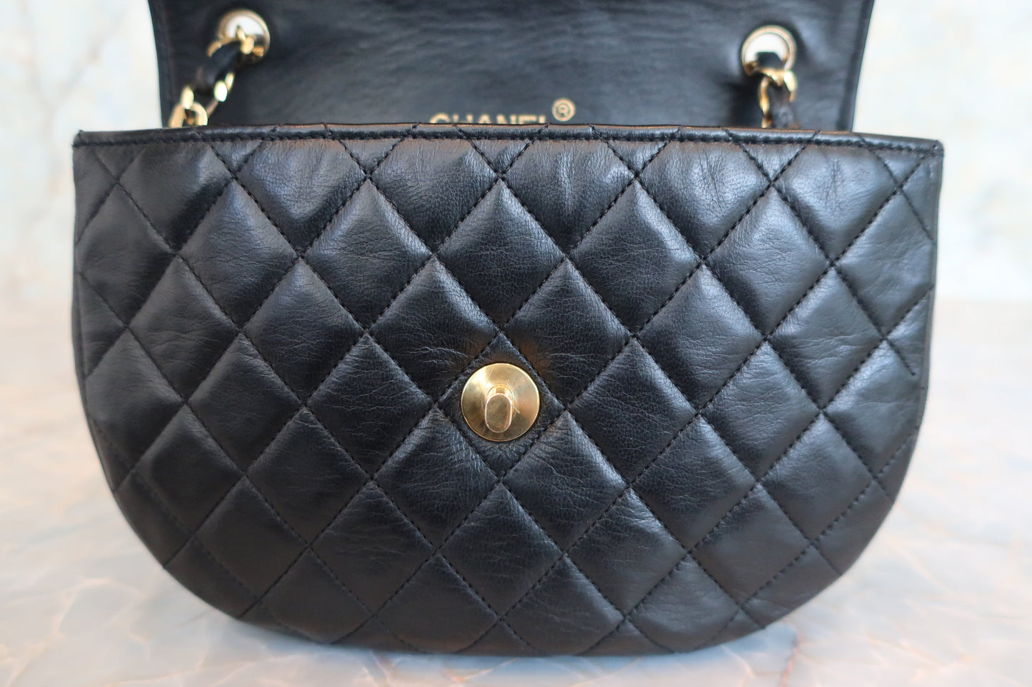 CHANEL/シャネル マトラッセチェーンショルダーバッグ ラムスキン ブラック/ゴールド金具 ショルダーバッグ 700070094