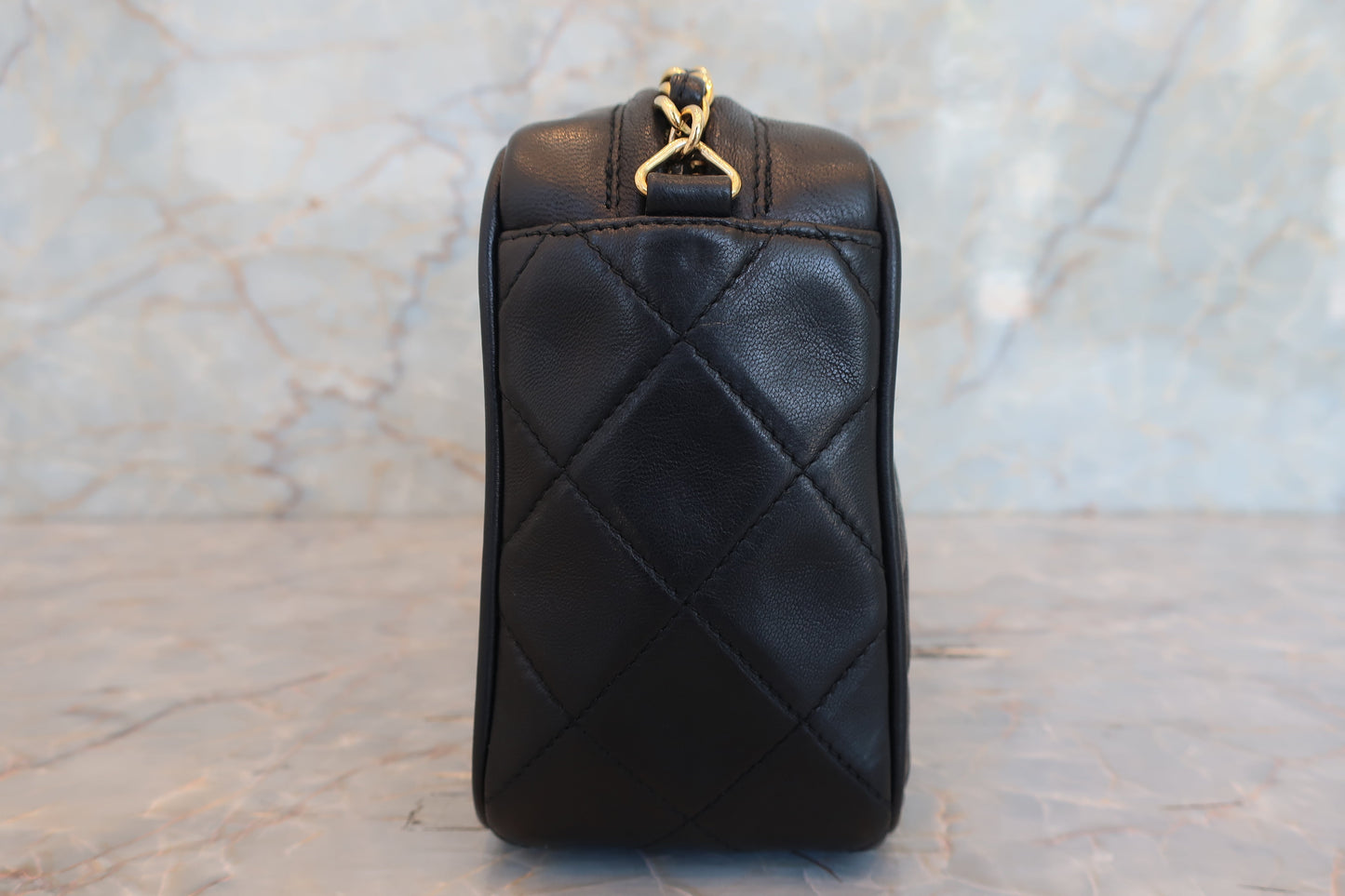 CHANEL/シャネル マトラッセフリンジチェーンショルダーバッグ ラムスキン ブラック/ゴールド金具 ショルダーバッグ 700070162