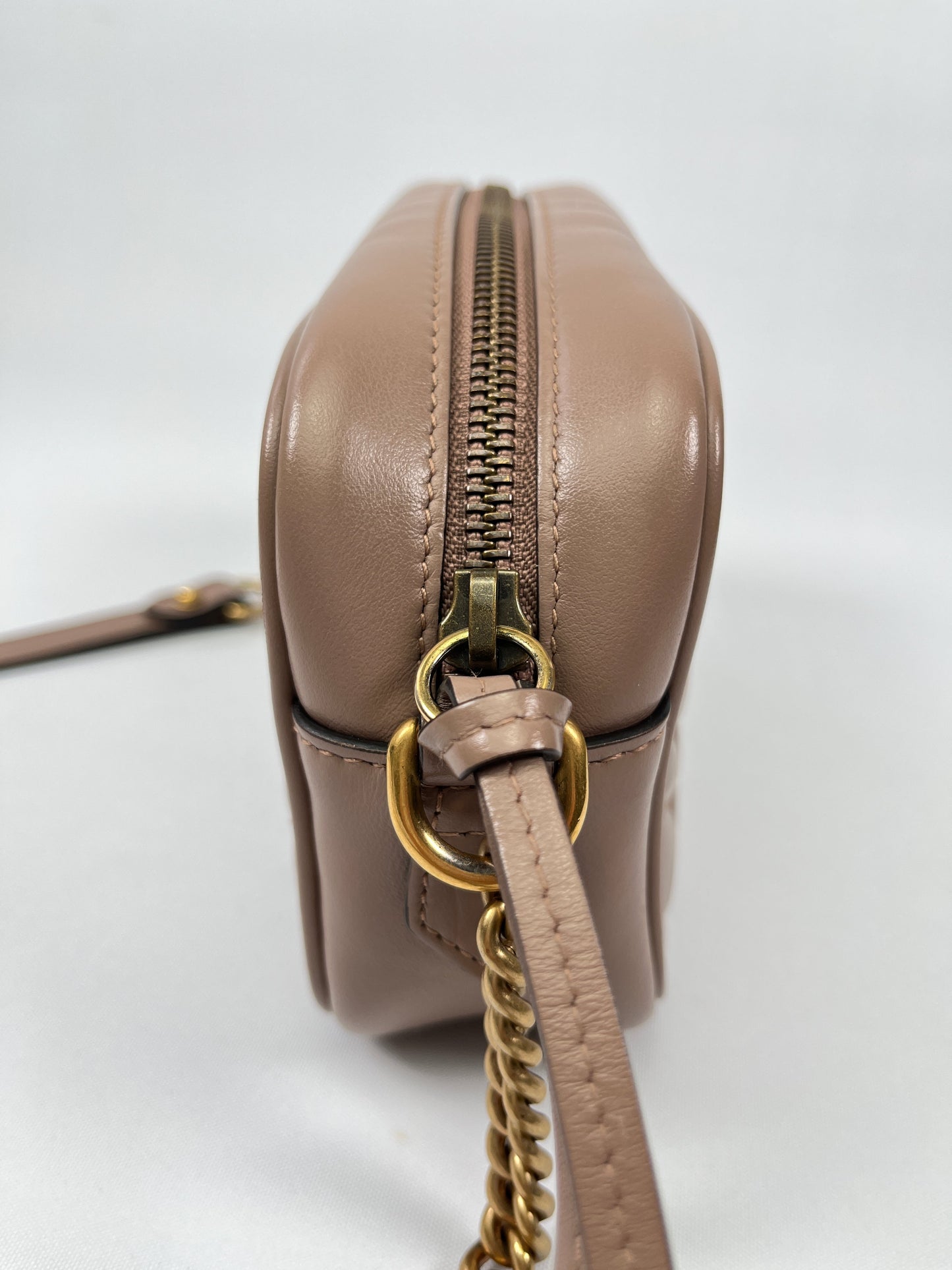 GUCCI - MARMONT MATELASSE MINI BAG DUSTY PINK