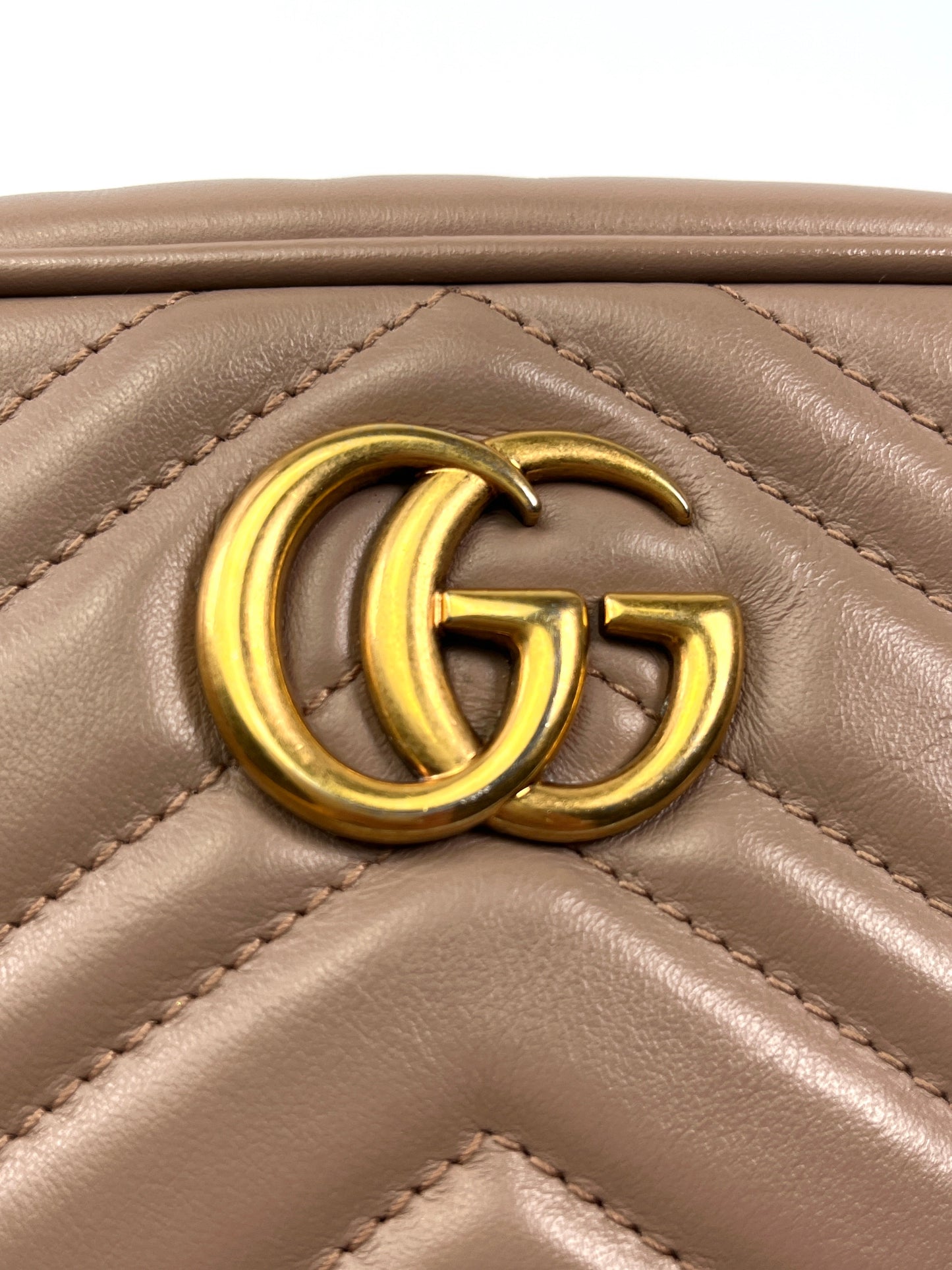 GUCCI - MARMONT MATELASSE MINI BAG DUSTY PINK