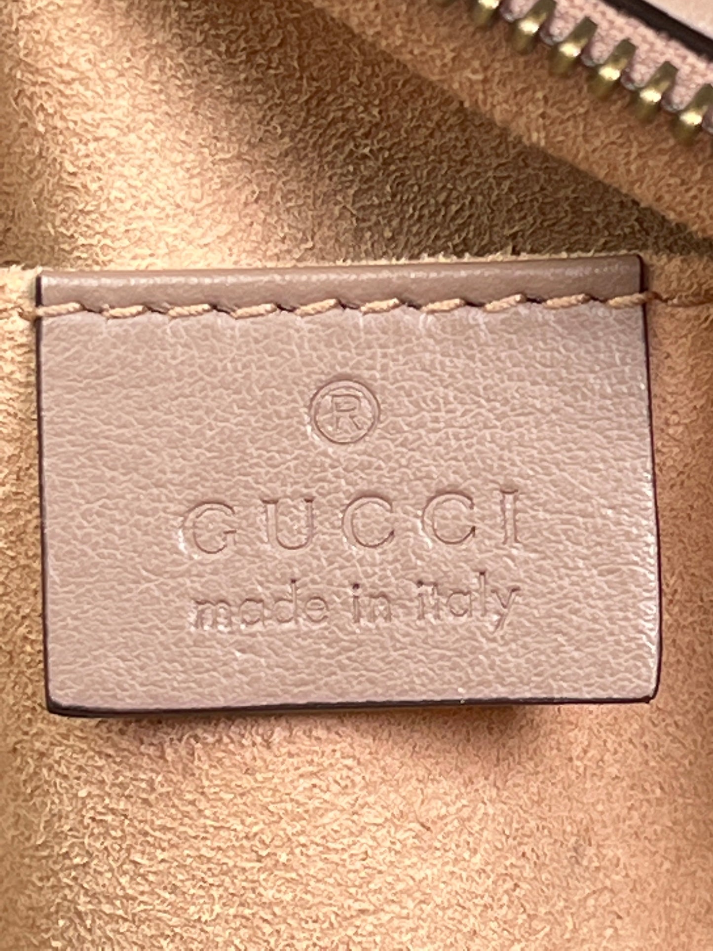 GUCCI - MARMONT MATELASSE MINI BAG DUSTY PINK