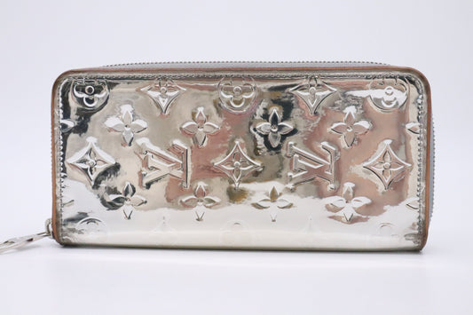 Louis Vuitton Zippy Vertical Wallet in Monogram Mirror Canvas