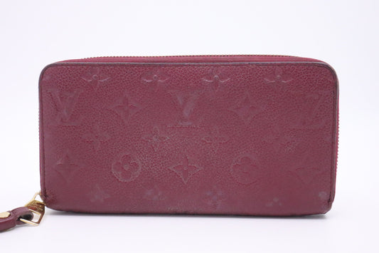 Louis Vuitton Zippy Long Wallet in Purple Empreinte Leather