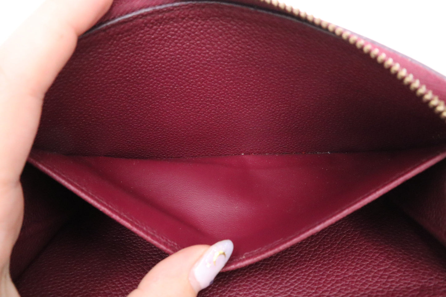 Louis Vuitton Zippy Long Wallet in Purple Empreinte Leather