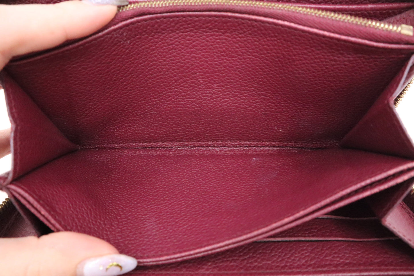 Louis Vuitton Zippy Long Wallet in Purple Empreinte Leather