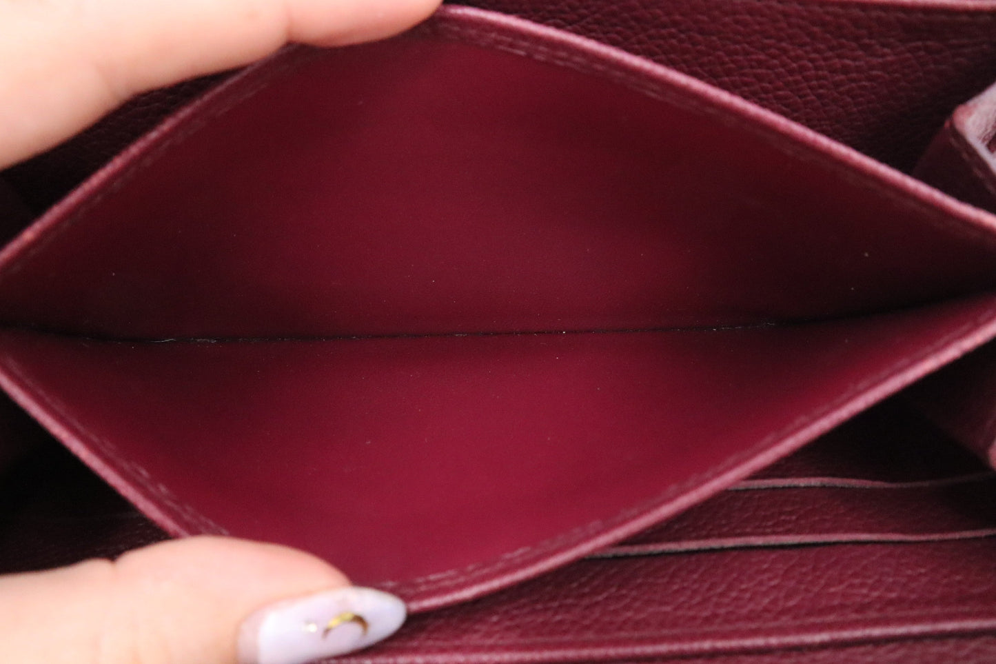 Louis Vuitton Zippy Long Wallet in Purple Empreinte Leather