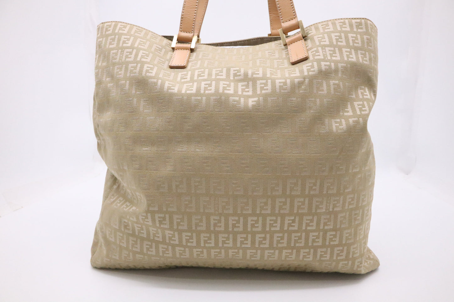 Fendi Tote Bag in Beige Zucchino Canvas