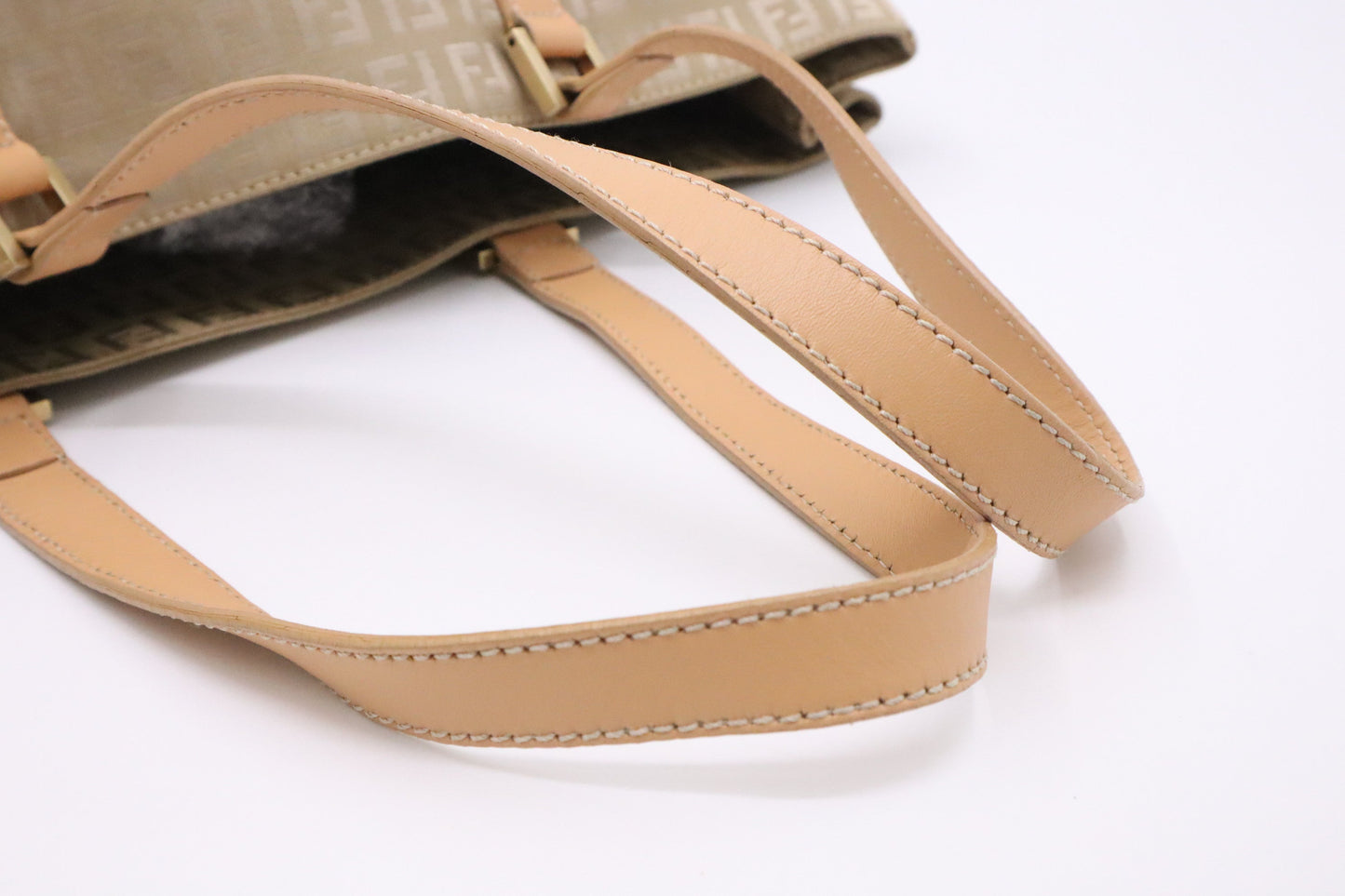 Fendi Tote Bag in Beige Zucchino Canvas