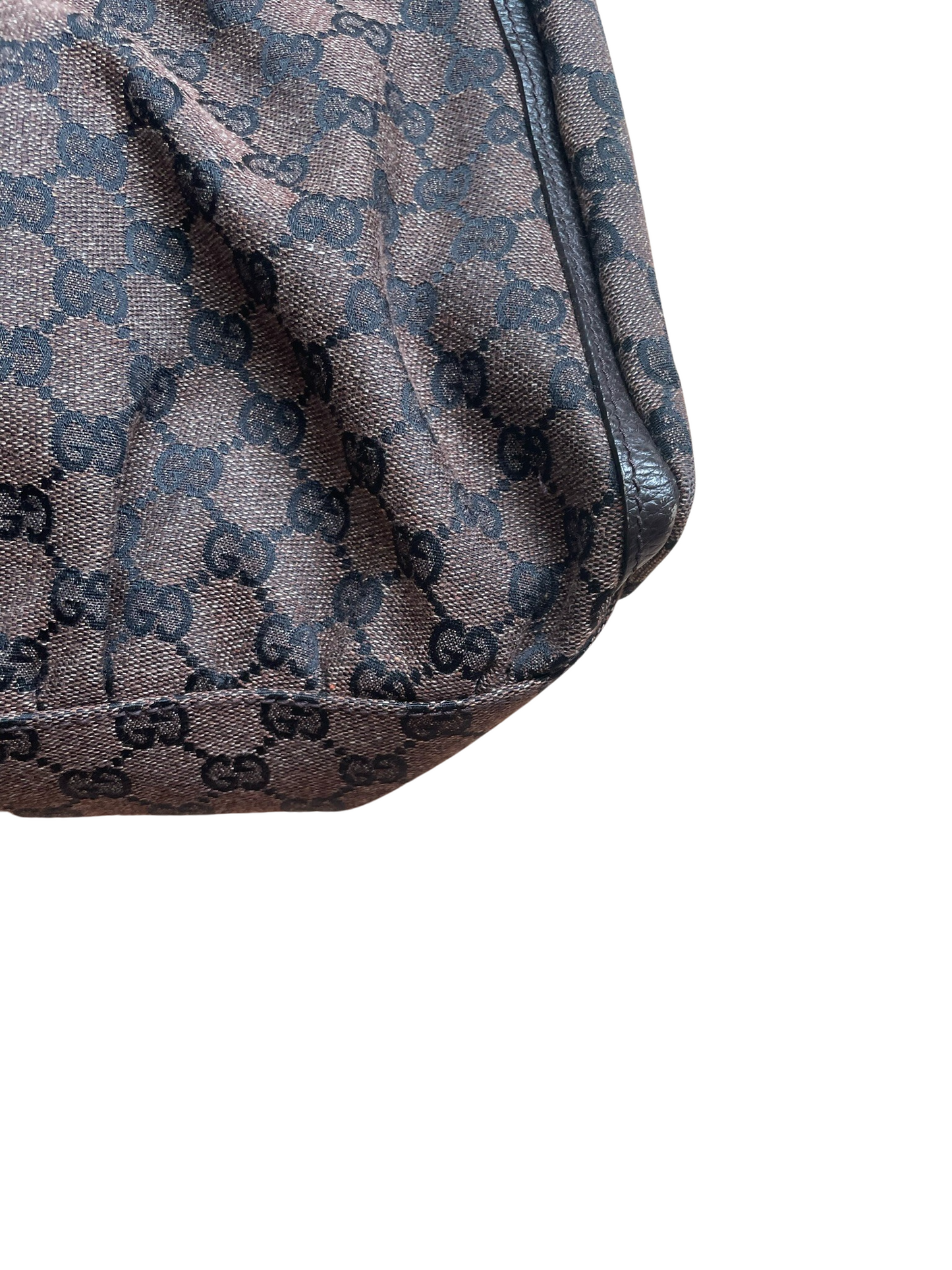 Gucci Abbey Brown Jacquard & Leather