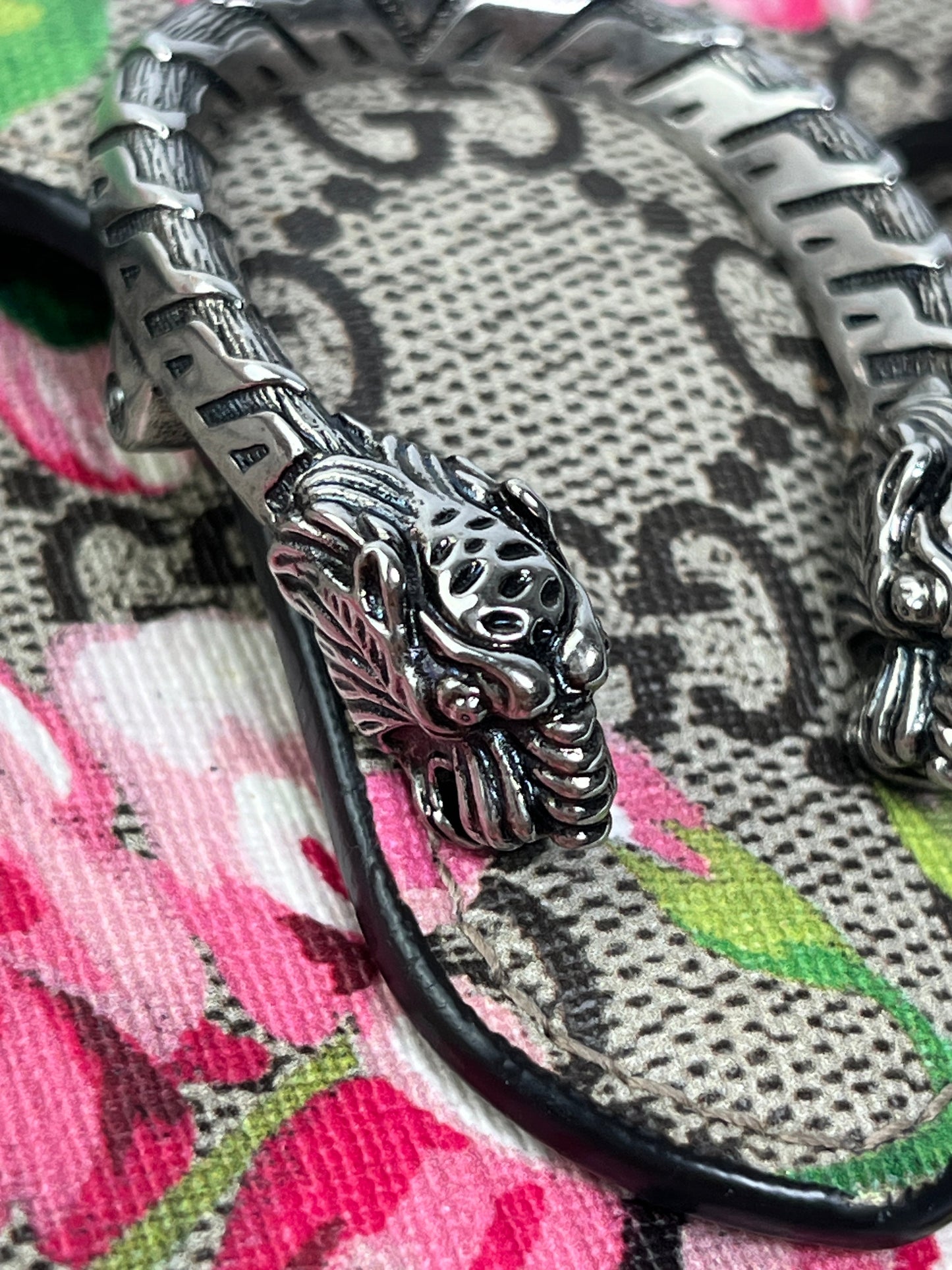 GUCCI - DIONYSUS GG SUPREME BLOOMS PRINT CHAIN WALLET