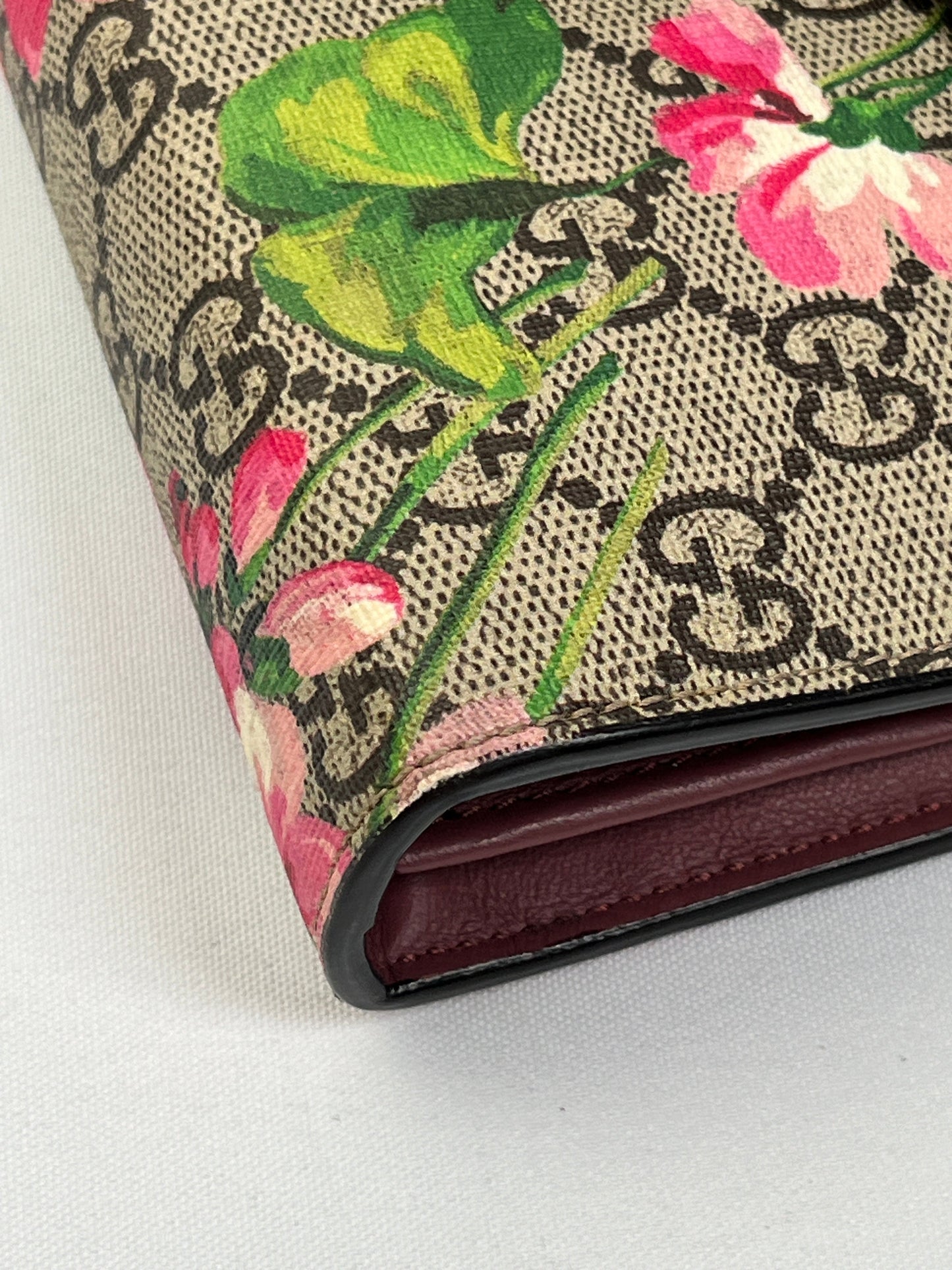 GUCCI - DIONYSUS GG SUPREME BLOOMS PRINT CHAIN WALLET