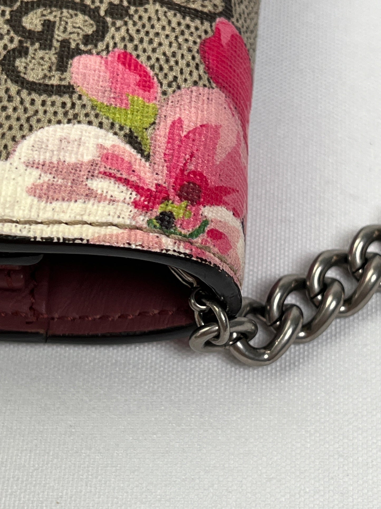 GUCCI - DIONYSUS GG SUPREME BLOOMS PRINT CHAIN WALLET