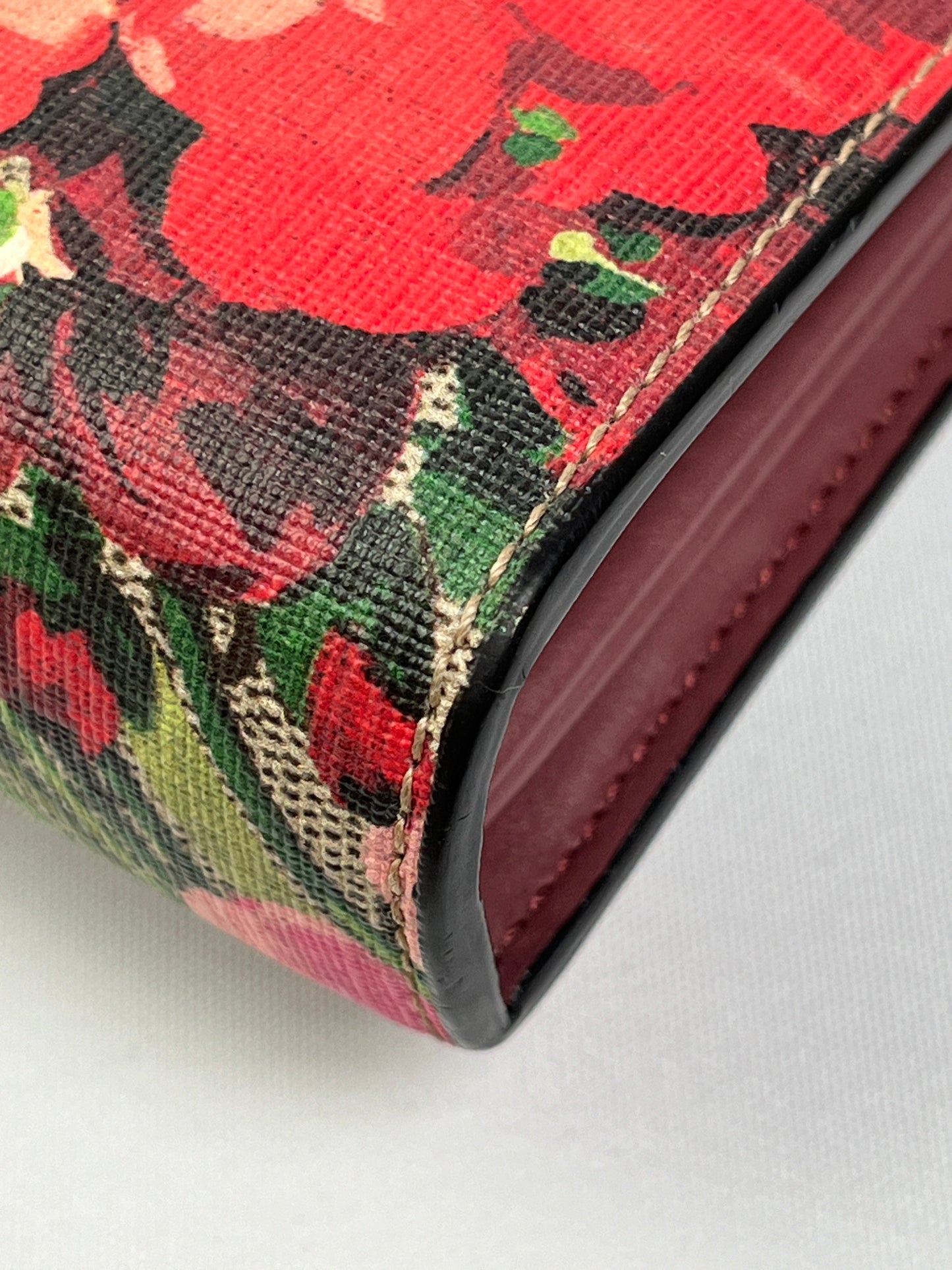 GUCCI - DIONYSUS GG SUPREME BLOOMS PRINT CHAIN WALLET