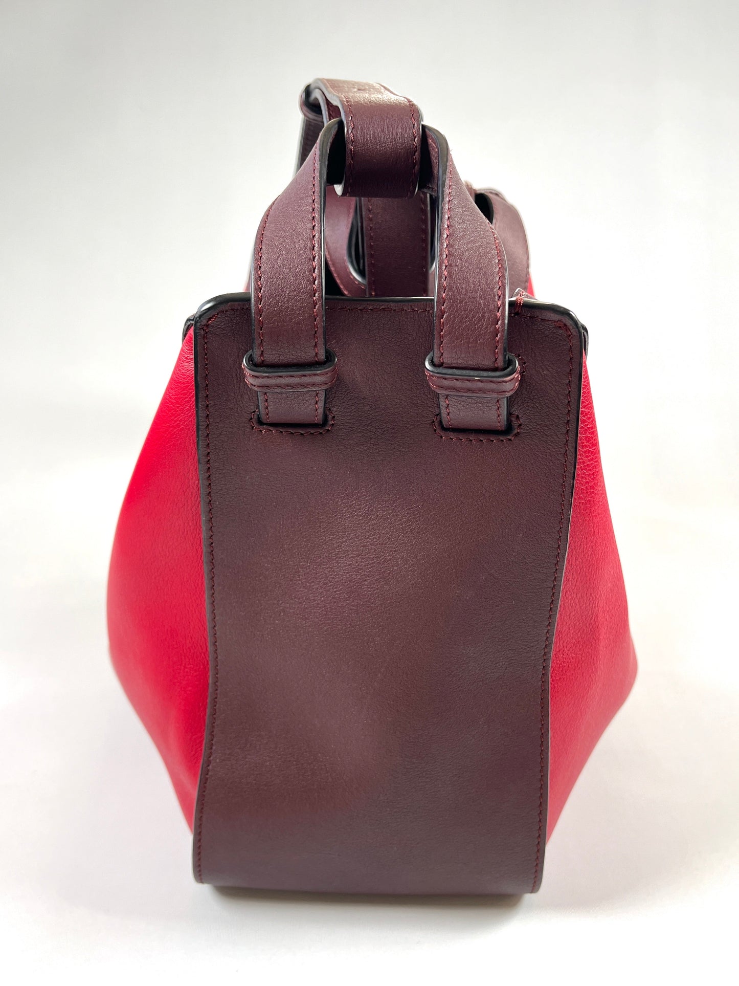 LOEWE - SMALL HAMMOCK BAG BURGUNDY & RED
