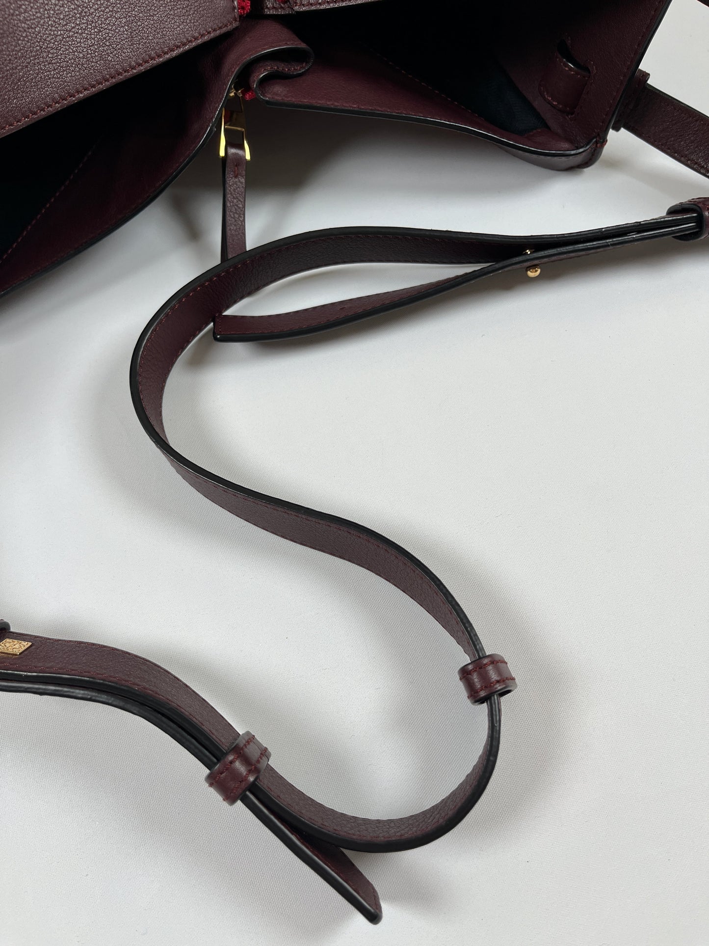 LOEWE - SMALL HAMMOCK BAG BURGUNDY & RED