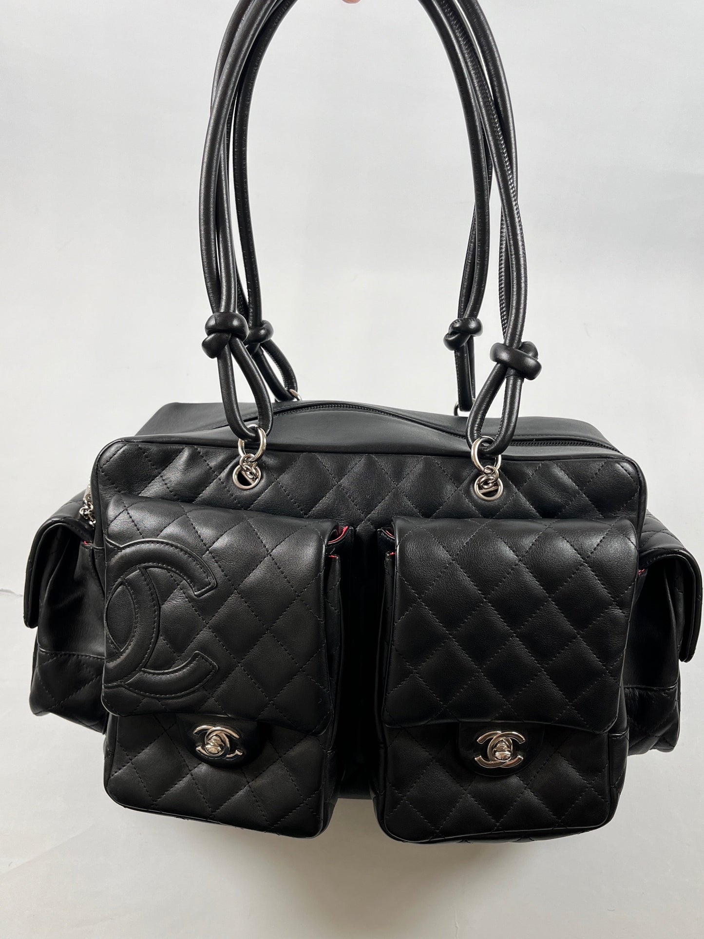 CHANEL - LARGE CAMBON REPORTER BAG BLACK
