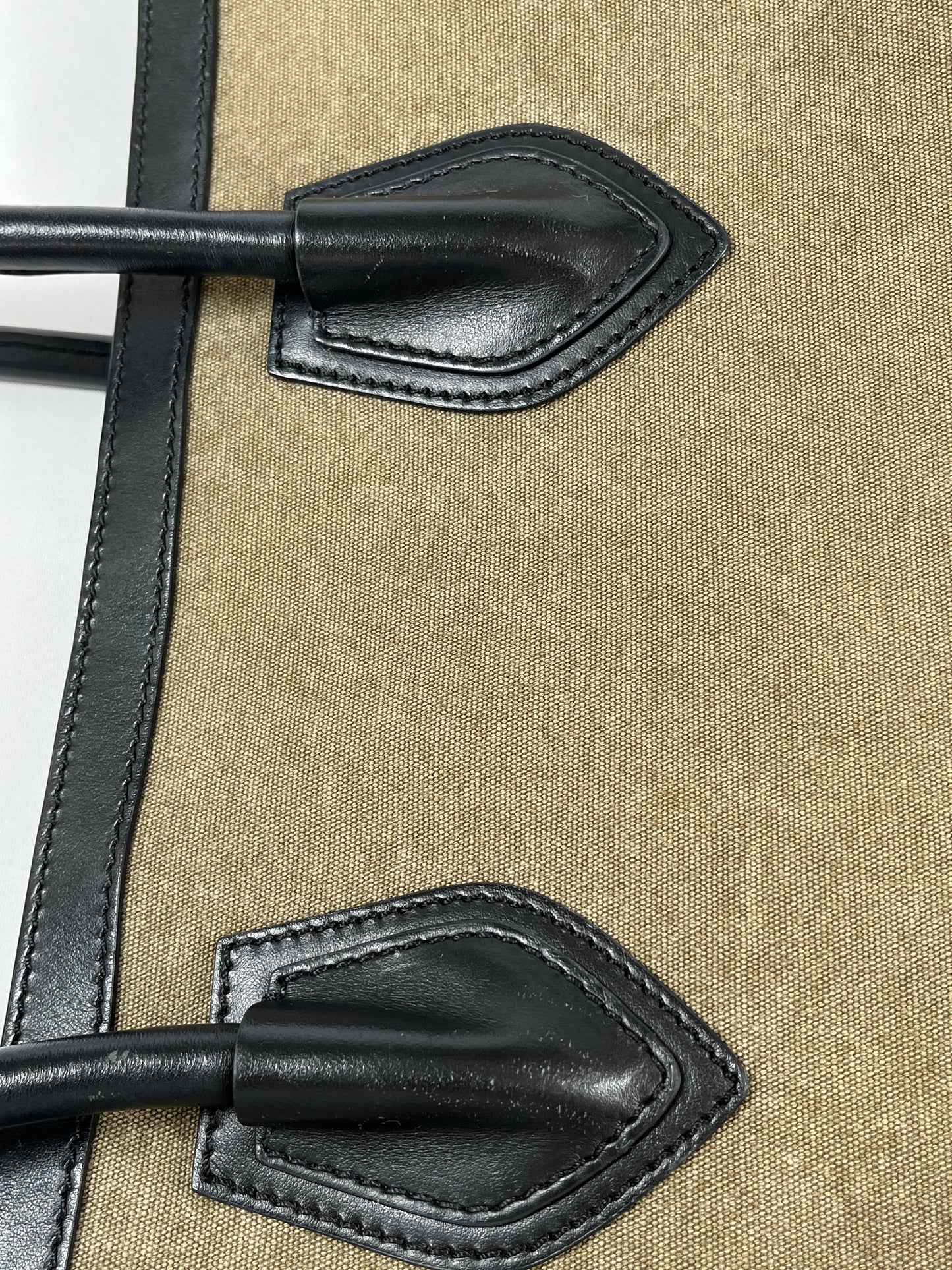 BALMAIN - B ARMY TOTE IN CANVAS & LEATHER