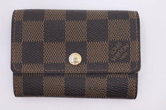 Louis Vuitton Coin Case in Damier Ebene Canvas