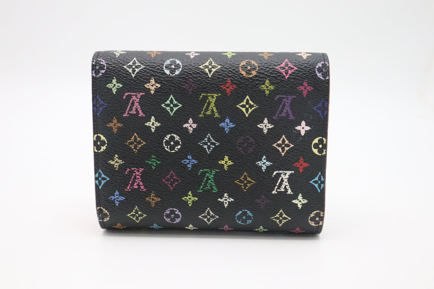 Louis Vuitton Portefeuille Joy Wallet in Black Multicolor Monogram Canvas