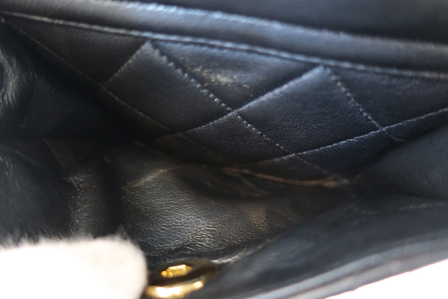 CHANEL/シャネル マトラッセチェーンリュック ラムスキン ブラック/ゴールド金具 リュック 700070193