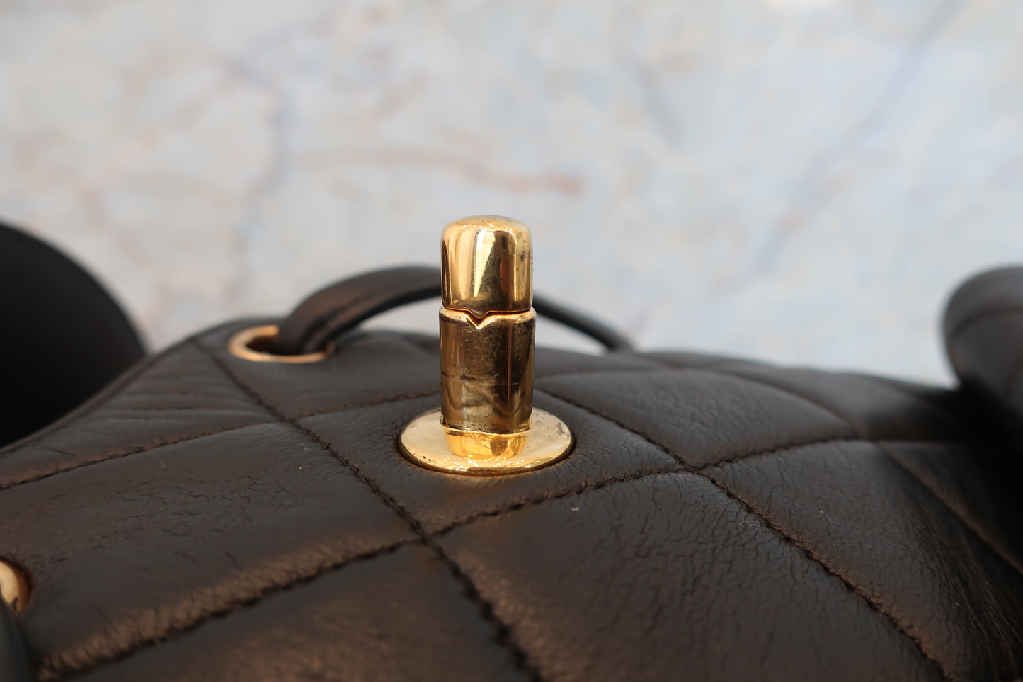 CHANEL/シャネル マトラッセチェーンリュック ラムスキン ブラック/ゴールド金具 リュック 700070193