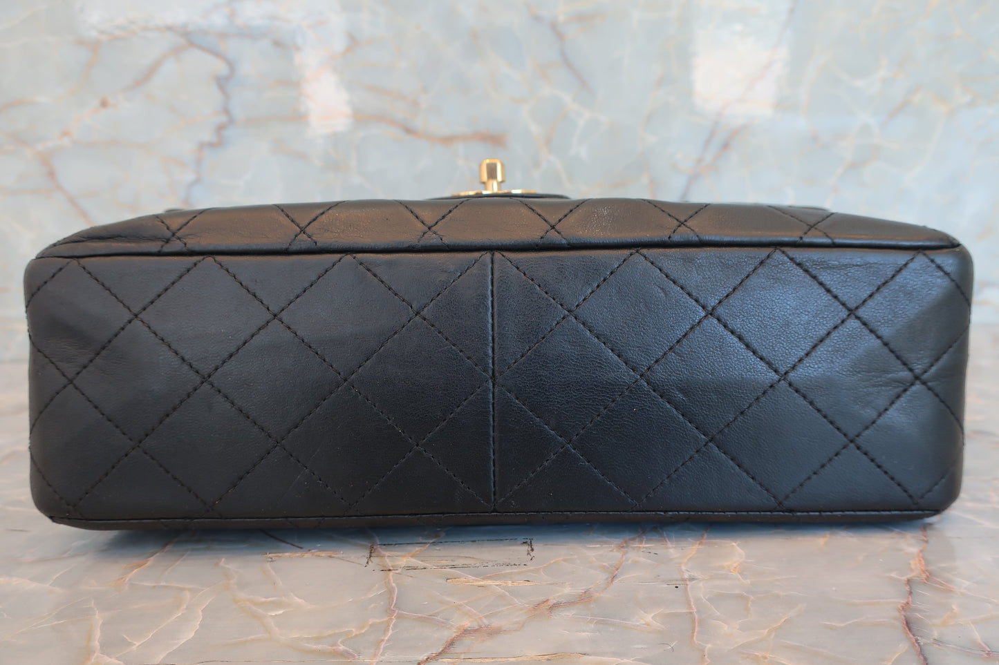 CHANEL/シャネル マトラッセWフラップWチェーンショルダーバッグ ラムスキン ブラック/ゴールド金具 ショルダーバッグ 700070112