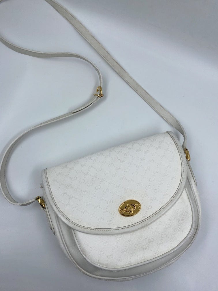 Vintage Gucci Canvas Crossbody Bag