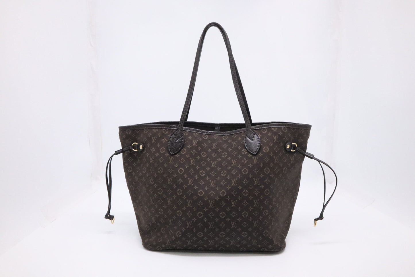 Louis Vuitton Mini Lin Idylle Neverfull MM Tote Bag in Ebene Monogram