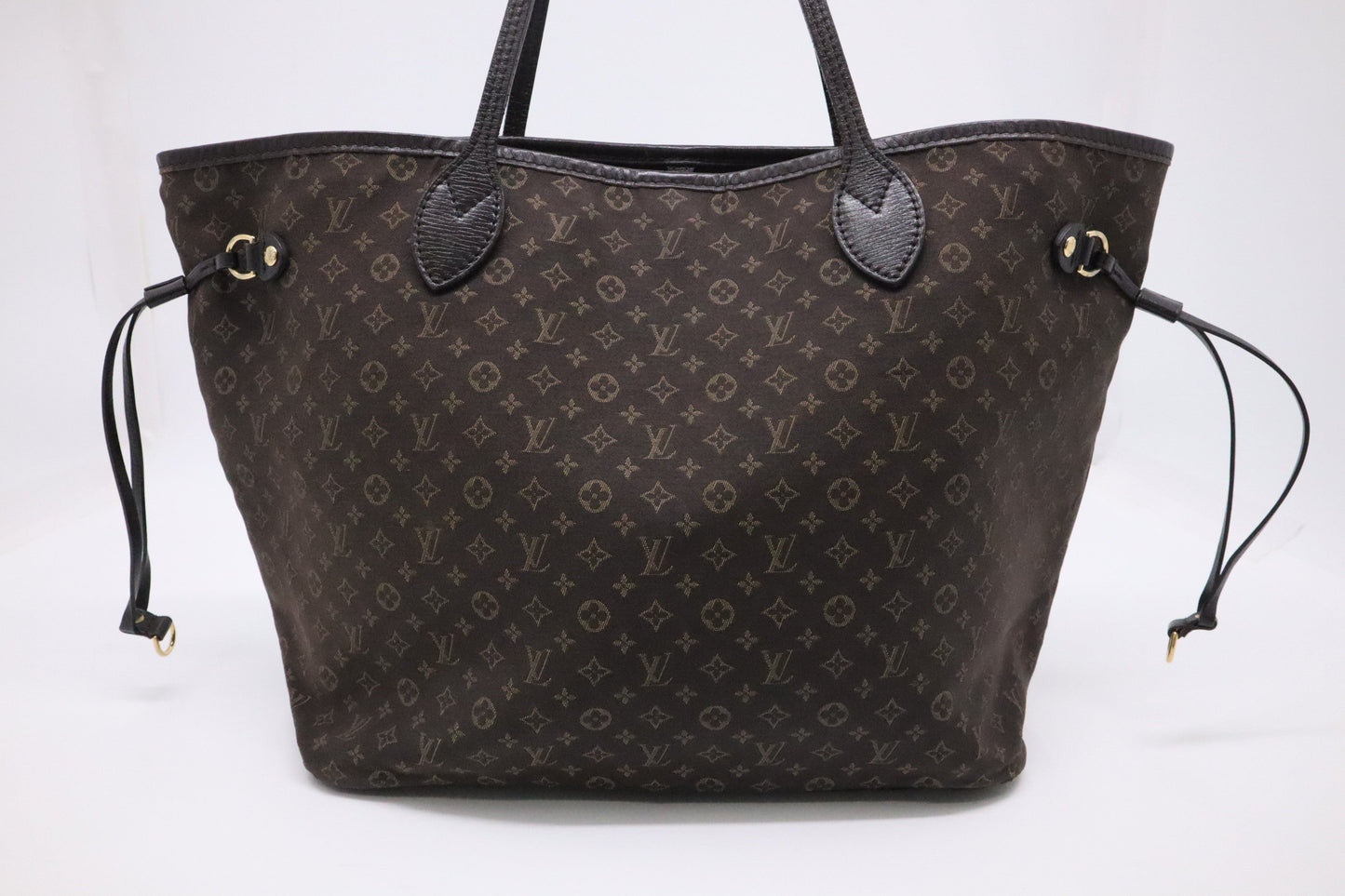 Louis Vuitton Mini Lin Idylle Neverfull MM Tote Bag in Ebene Monogram
