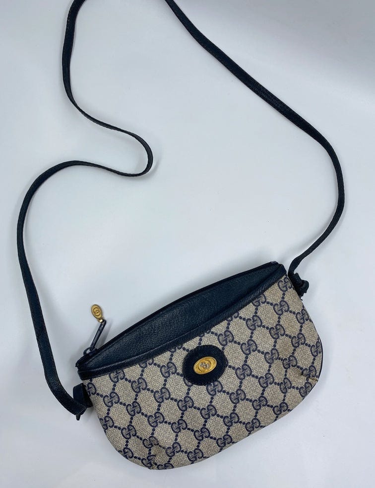 Vintage Gucci Canvas Crossbody Bag