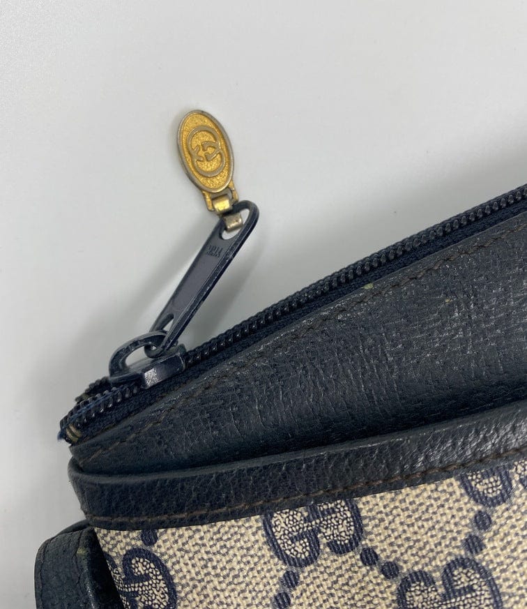 Vintage Gucci Canvas Crossbody Bag