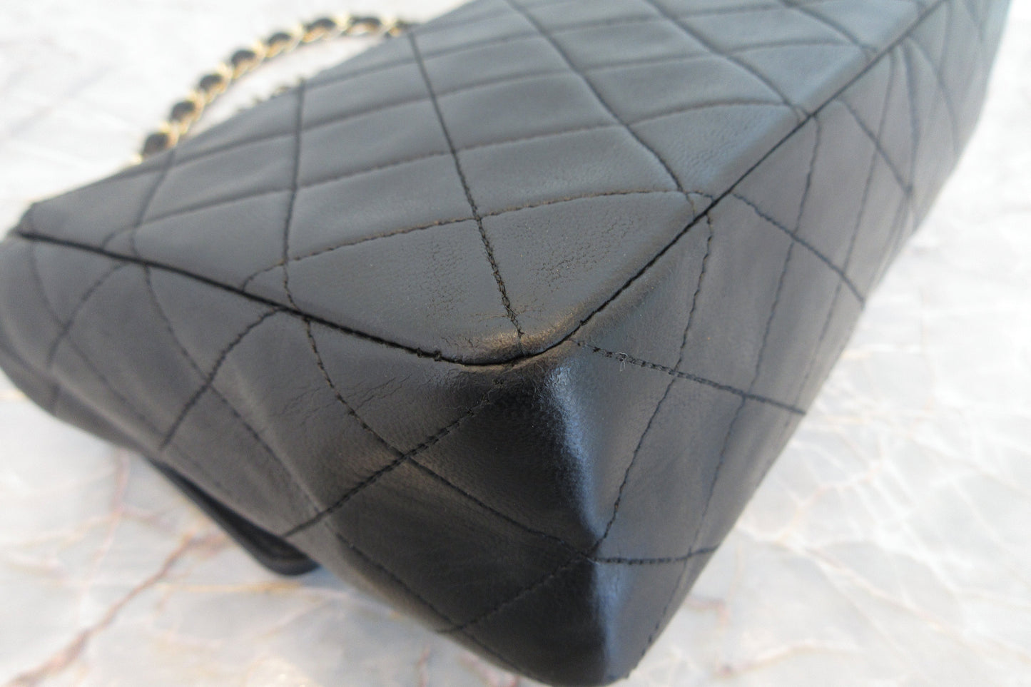 CHANEL/シャネル マトラッセチェーンショルダーバッグ ラムスキン ブラック/ゴールド金具 ショルダーバッグ 700070164