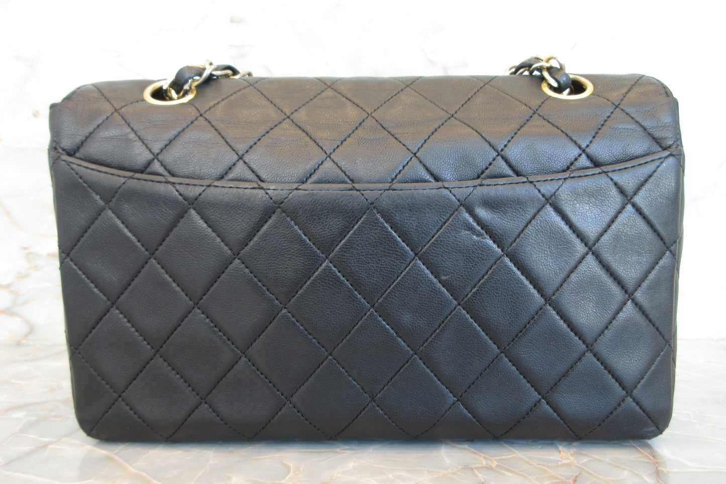 CHANEL/シャネル マトラッセチェーンショルダーバッグ ラムスキン ブラック/ゴールド金具 ショルダーバッグ 700070164