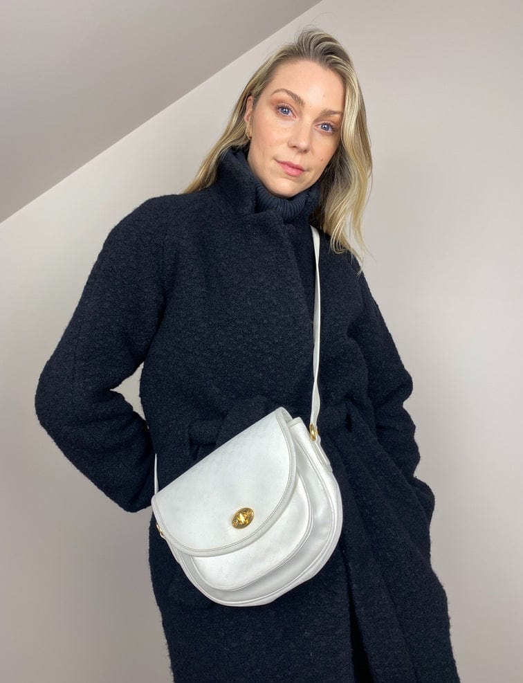 Vintage Gucci Canvas Crossbody Bag