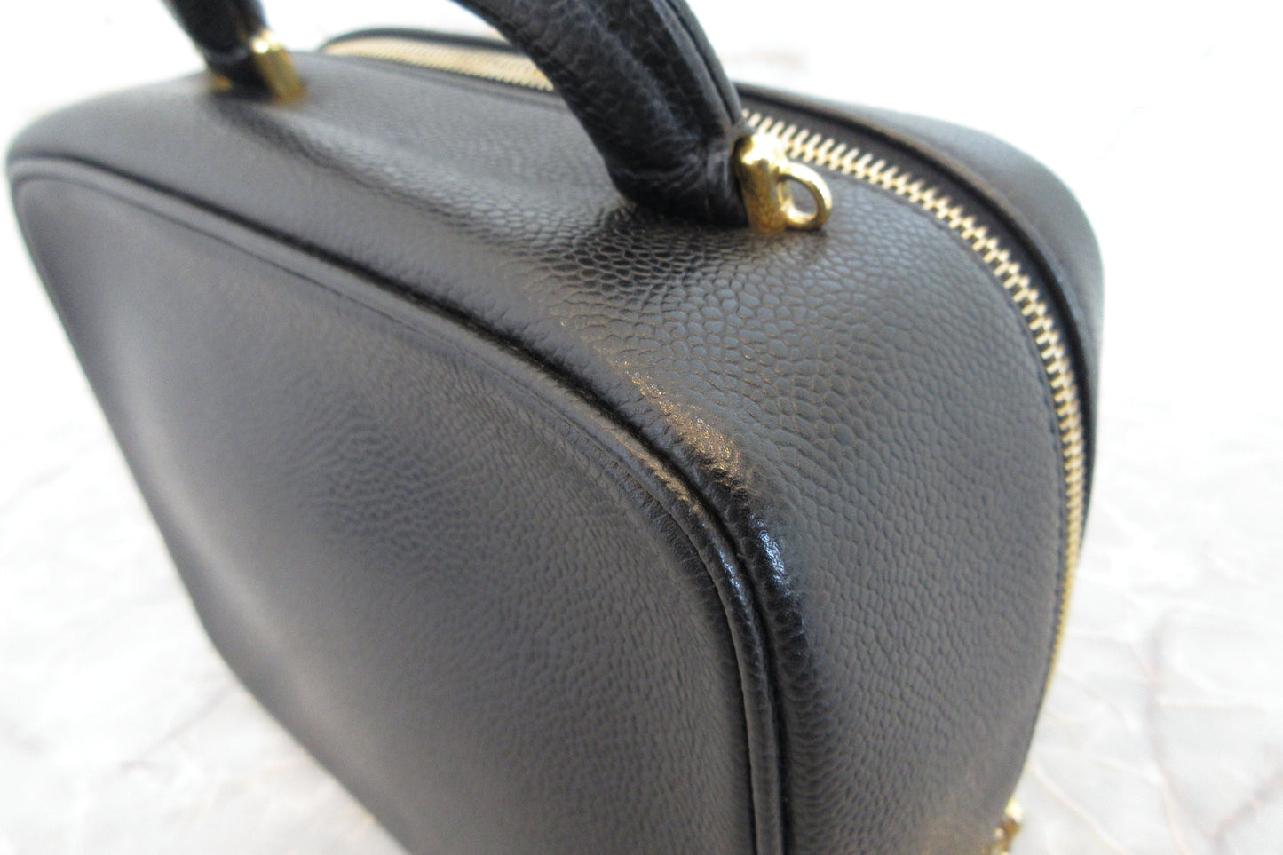 CHANEL/シャネル ココマーク2WAYチェーンショルダーバッグ キャビアスキン ブラック/ゴールド金具 バニティ 700070227