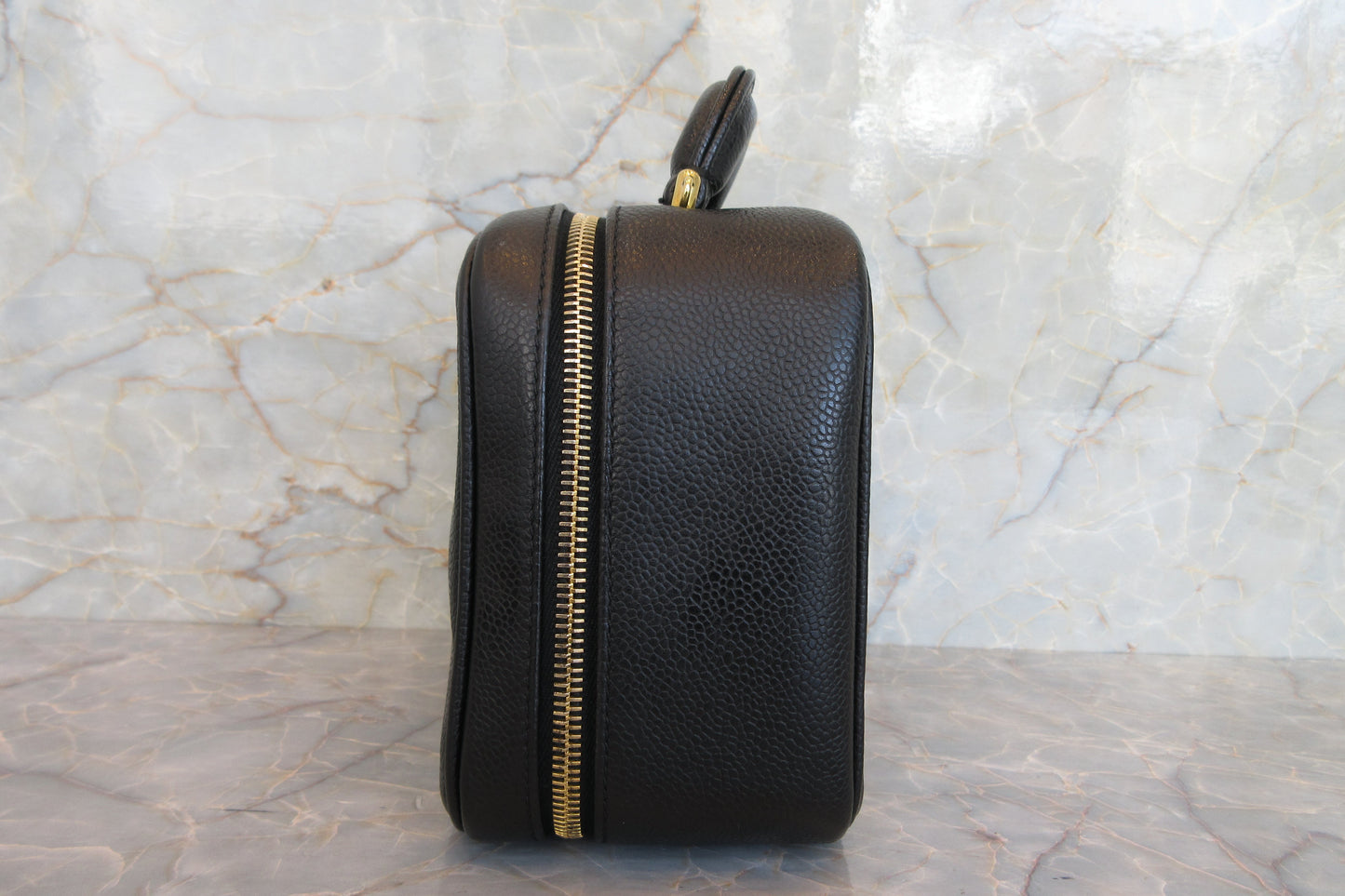 CHANEL/シャネル ココマーク2WAYチェーンショルダーバッグ キャビアスキン ブラック/ゴールド金具 バニティ 700070227