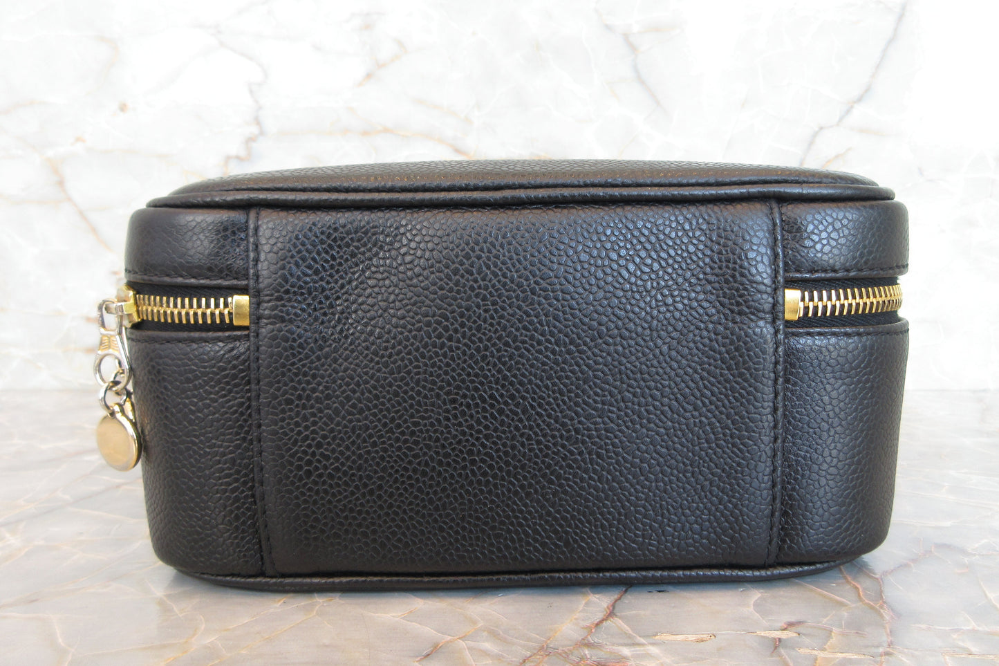 CHANEL/シャネル ココマーク2WAYチェーンショルダーバッグ キャビアスキン ブラック/ゴールド金具 バニティ 700070227