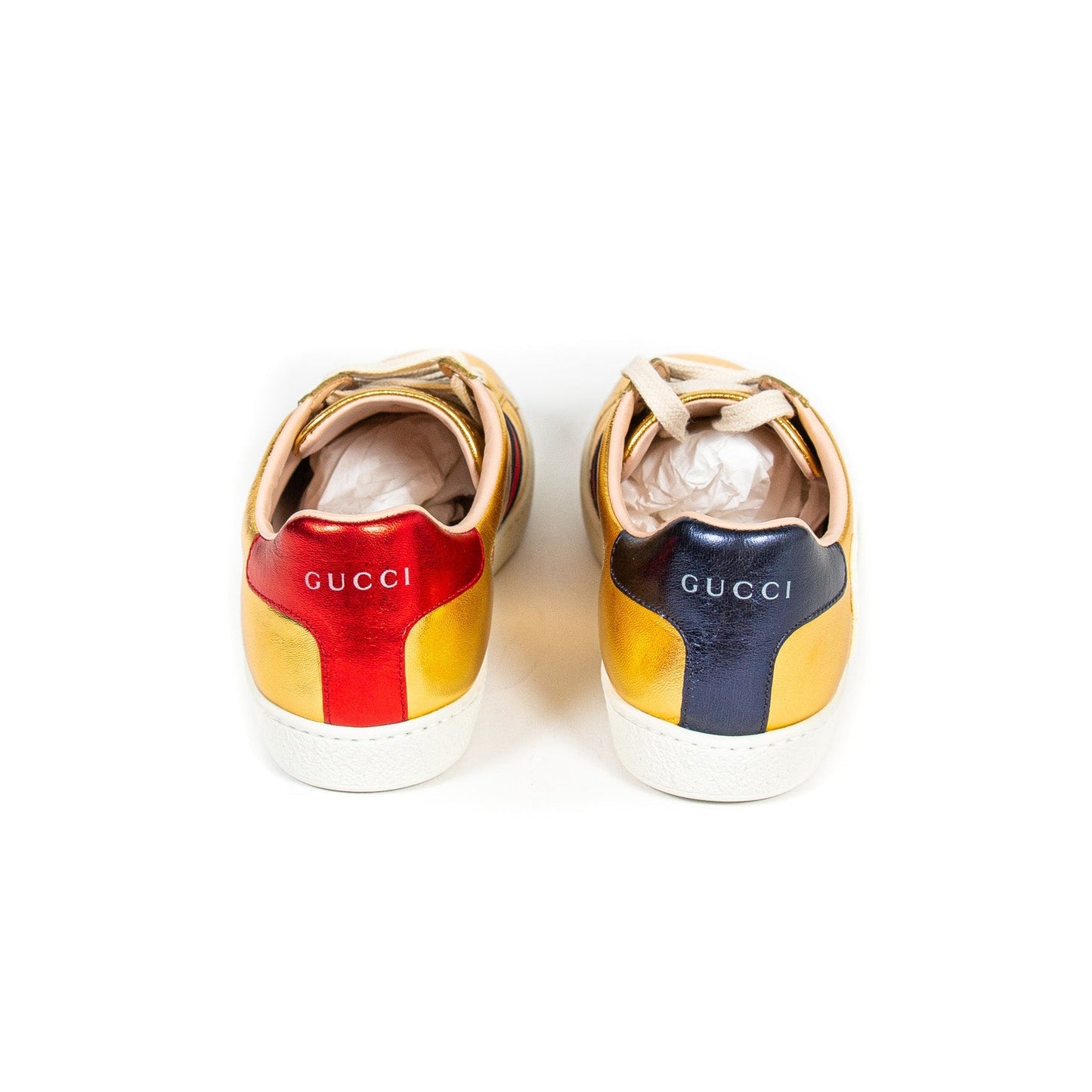 Gucci Ace Leather Embroidered Sneaker